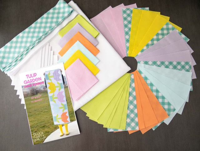 Spring Tulip Table Runner Pre-cut Quilt Kit