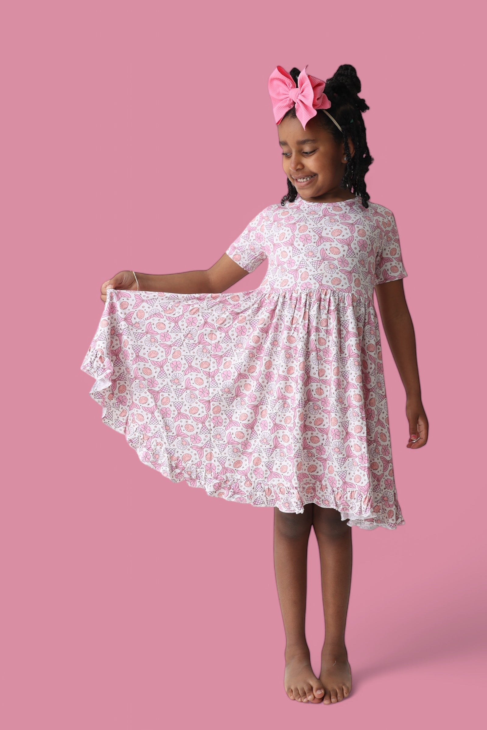 Magical Mermaid Dream Ruffle Dress