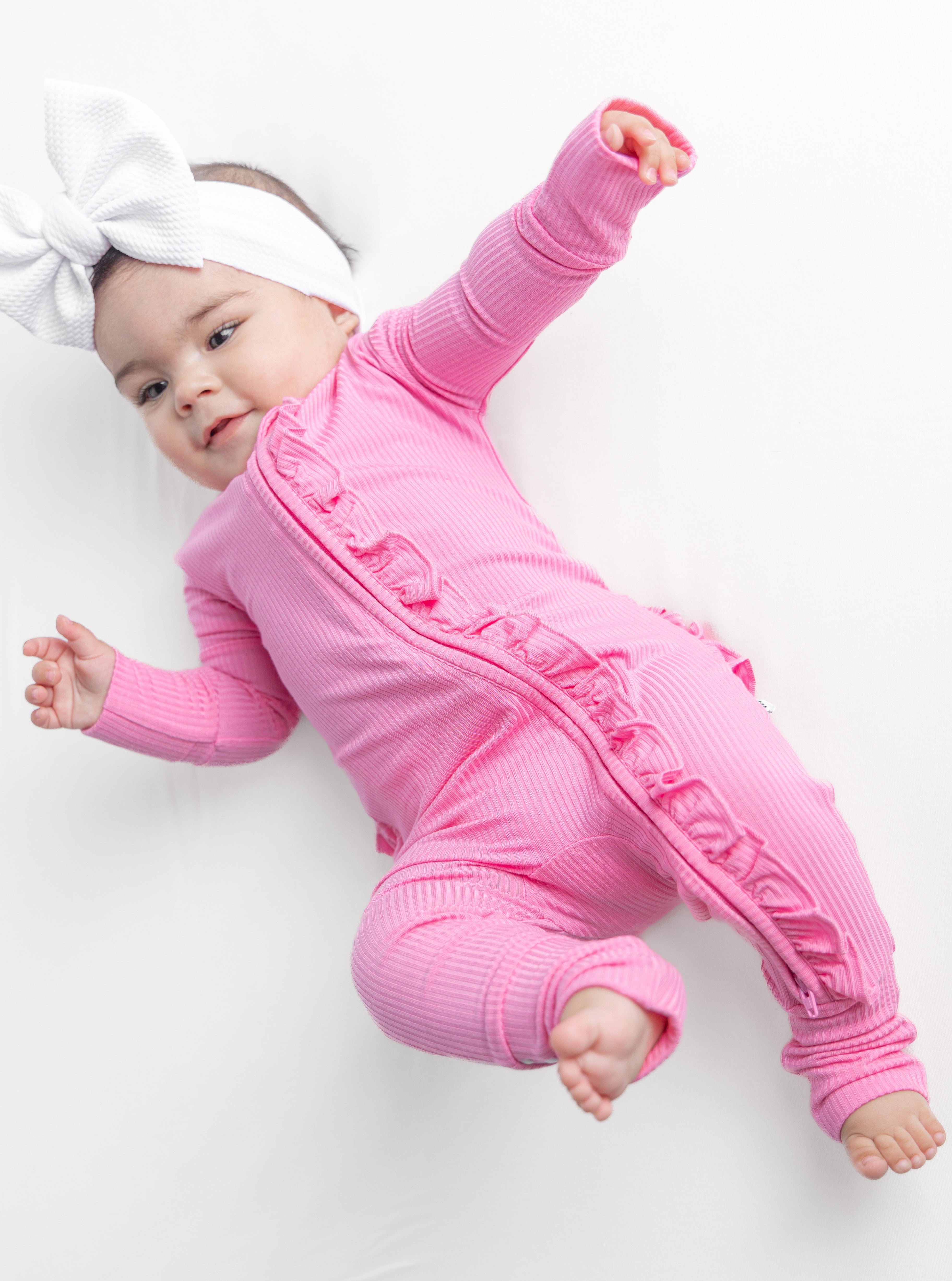 Taffy Pink Bamboo Convertible Zip Romper