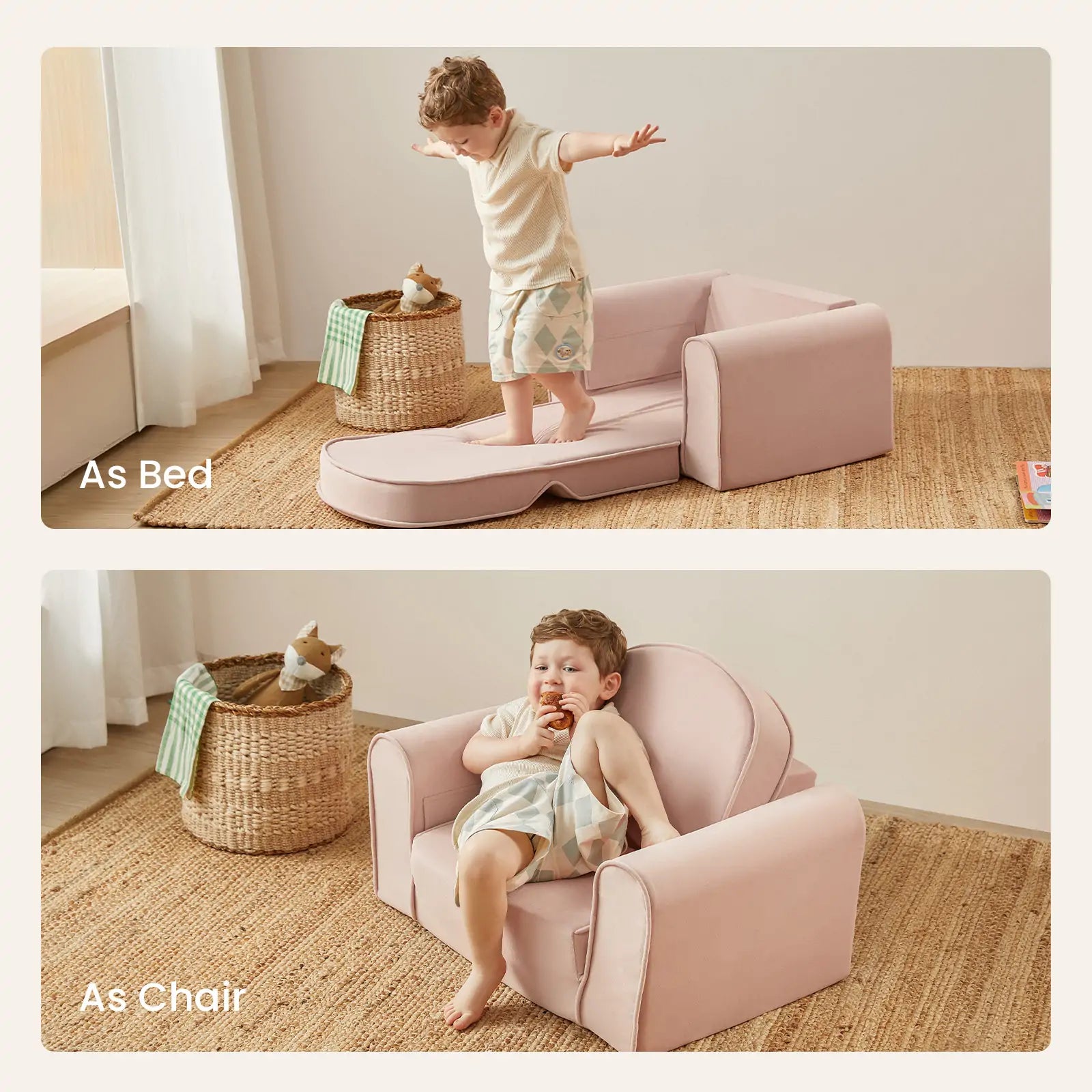 Tiny Land® Gentlesnug Kid Chair - Pink