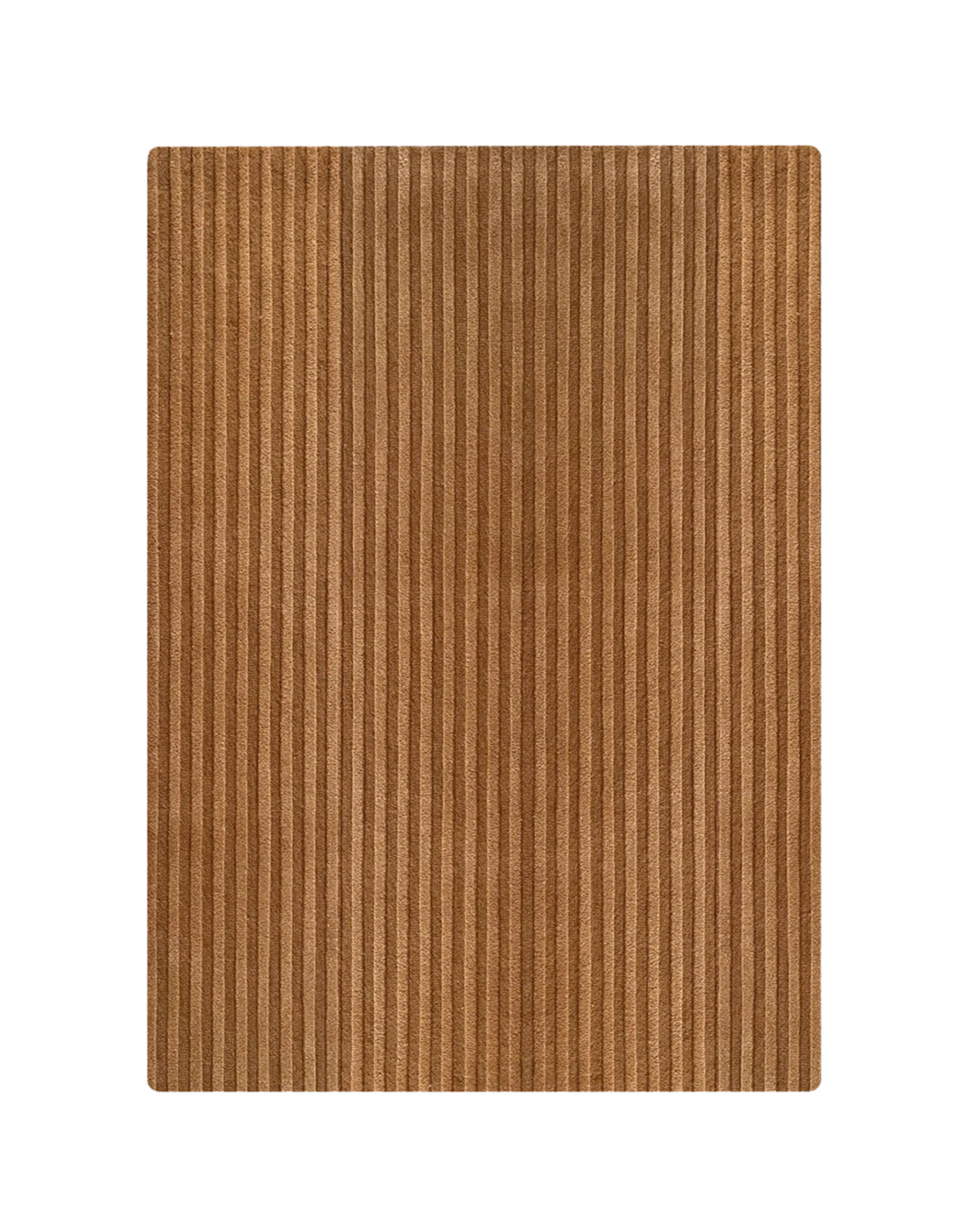 Rug Solid Stripe Terra Brown 3.9 X 5.9 Ft