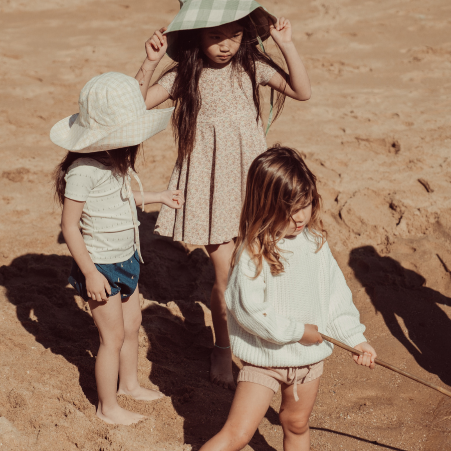 The Printed Long Sleeve Tee - Mini Sailboat