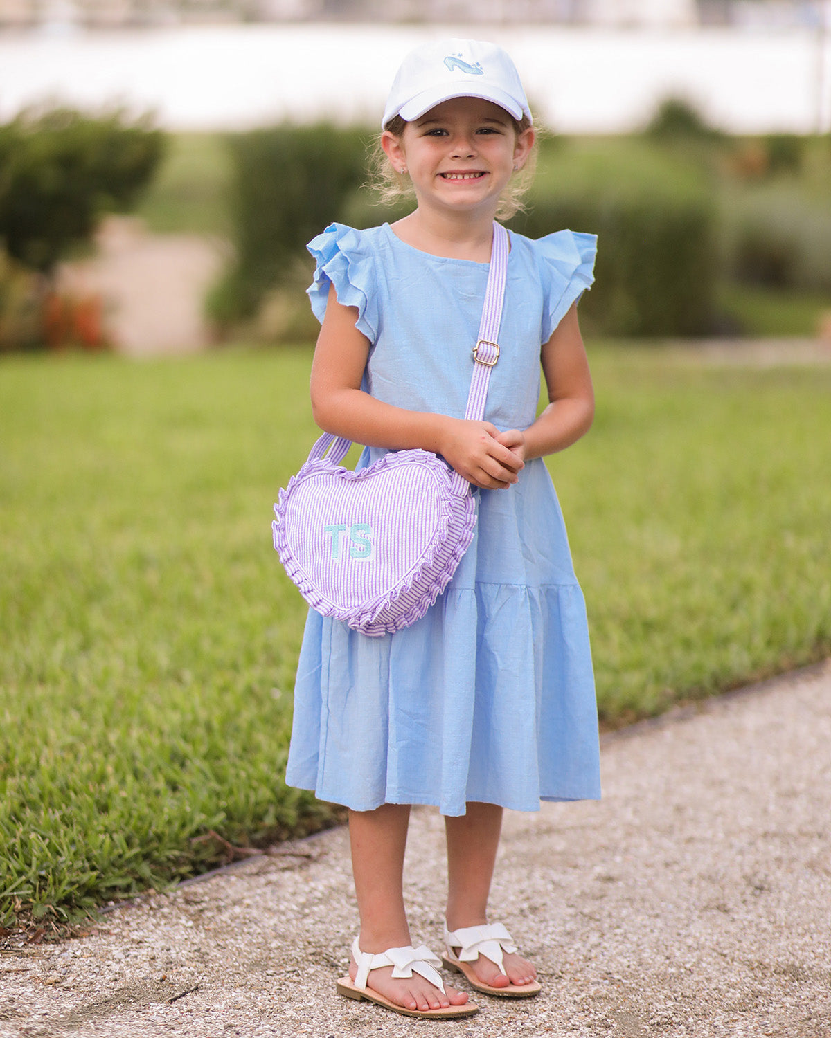 Glass Slipper Bow Baseball Hat (girls)