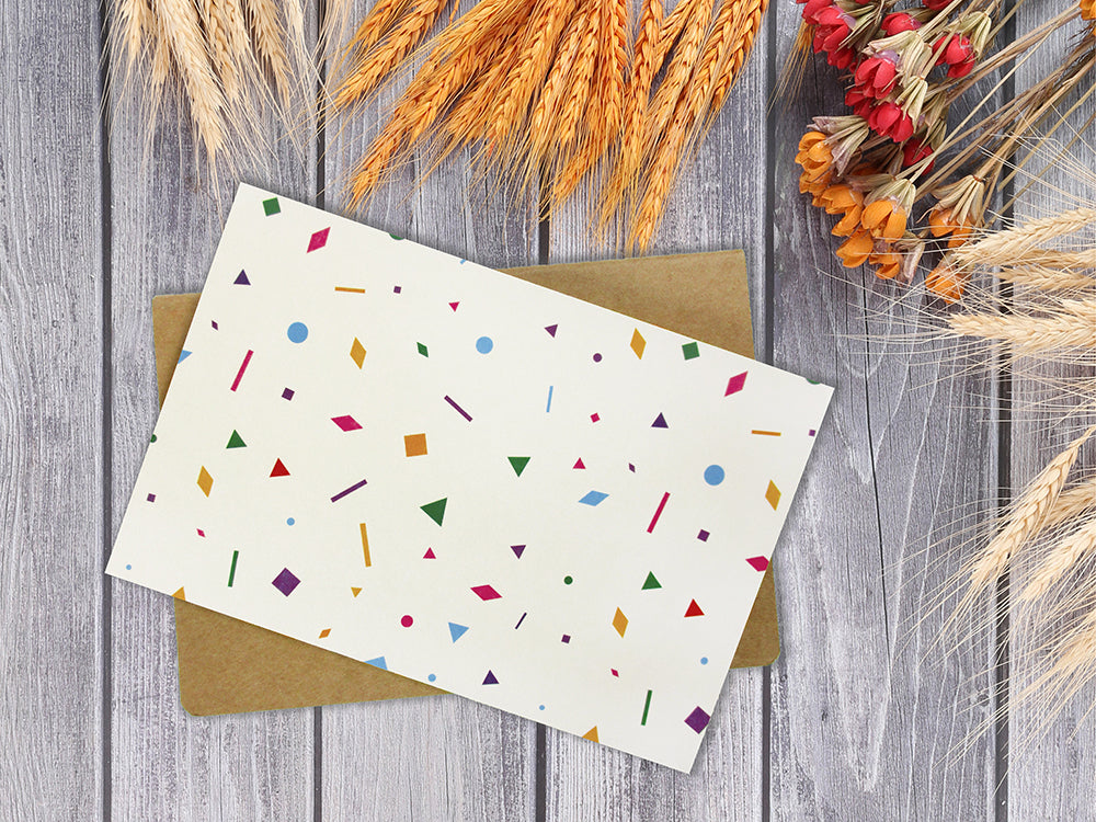 Rainbow Confetti - 36 Pack Assorted Greeting Cards For All Occasions - 6 Designs