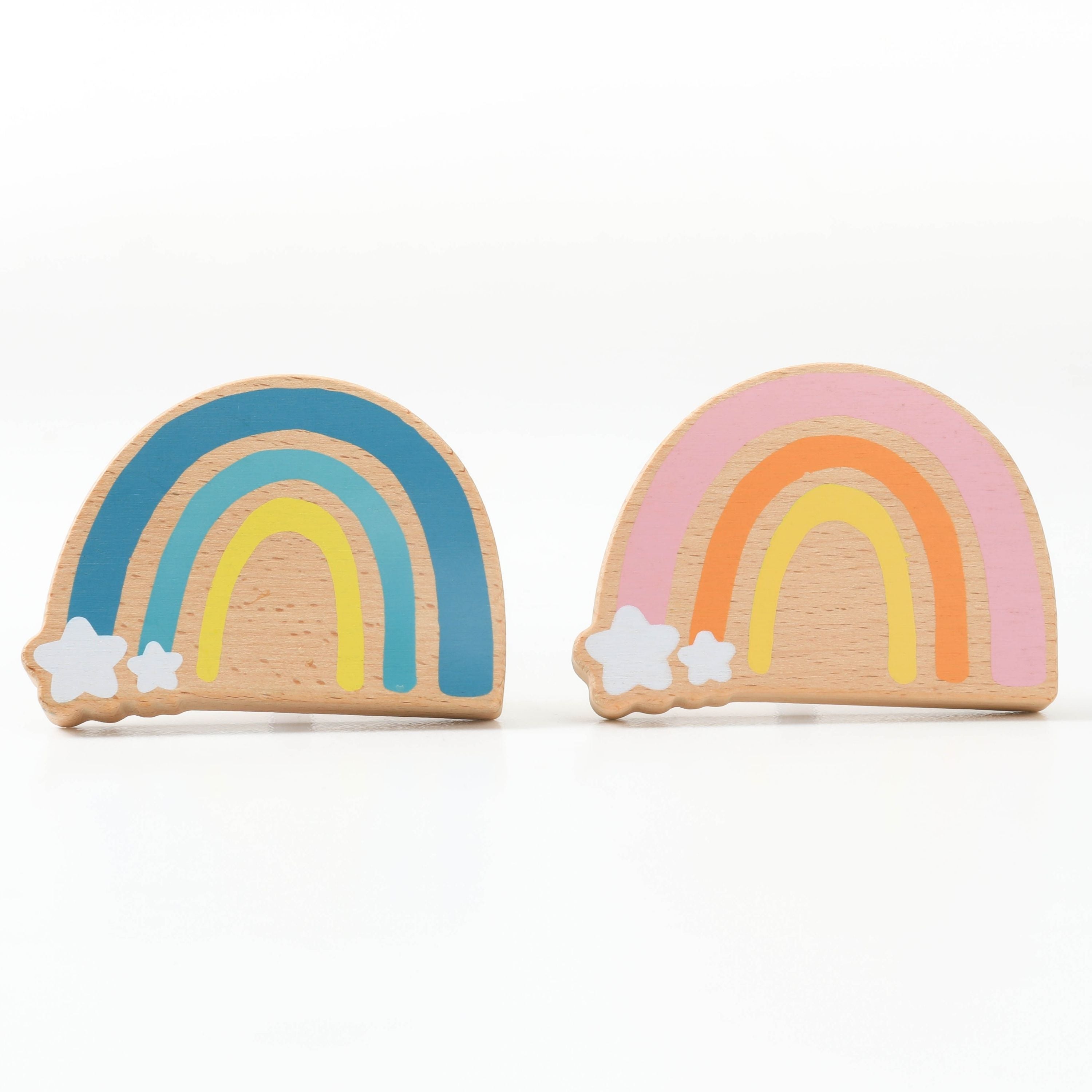 Wonderbee™ Dusty Pink Rainbow Decorative Painted Wall Hook