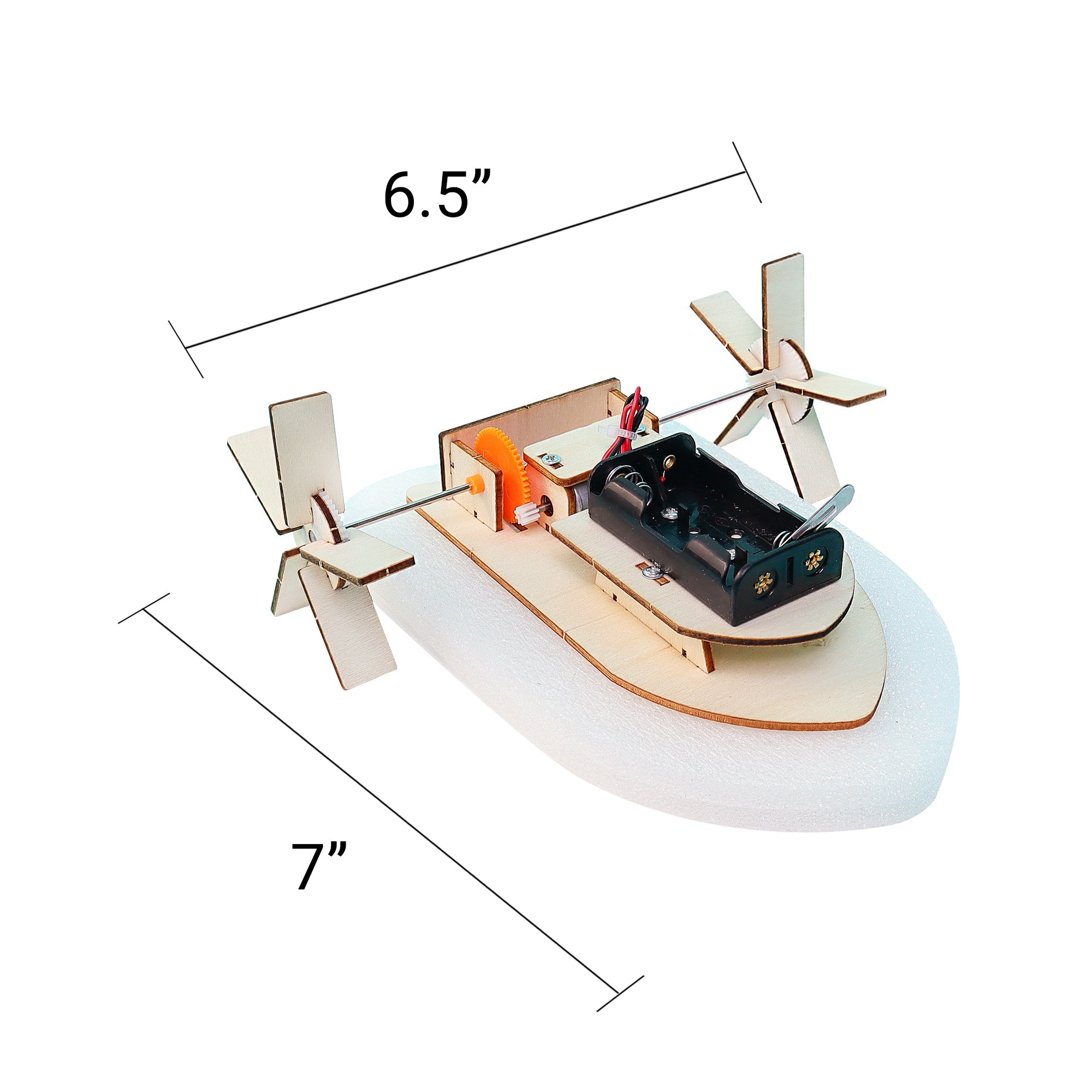 Paddlewheel Boat Diy Kit, Educational Stem Toy