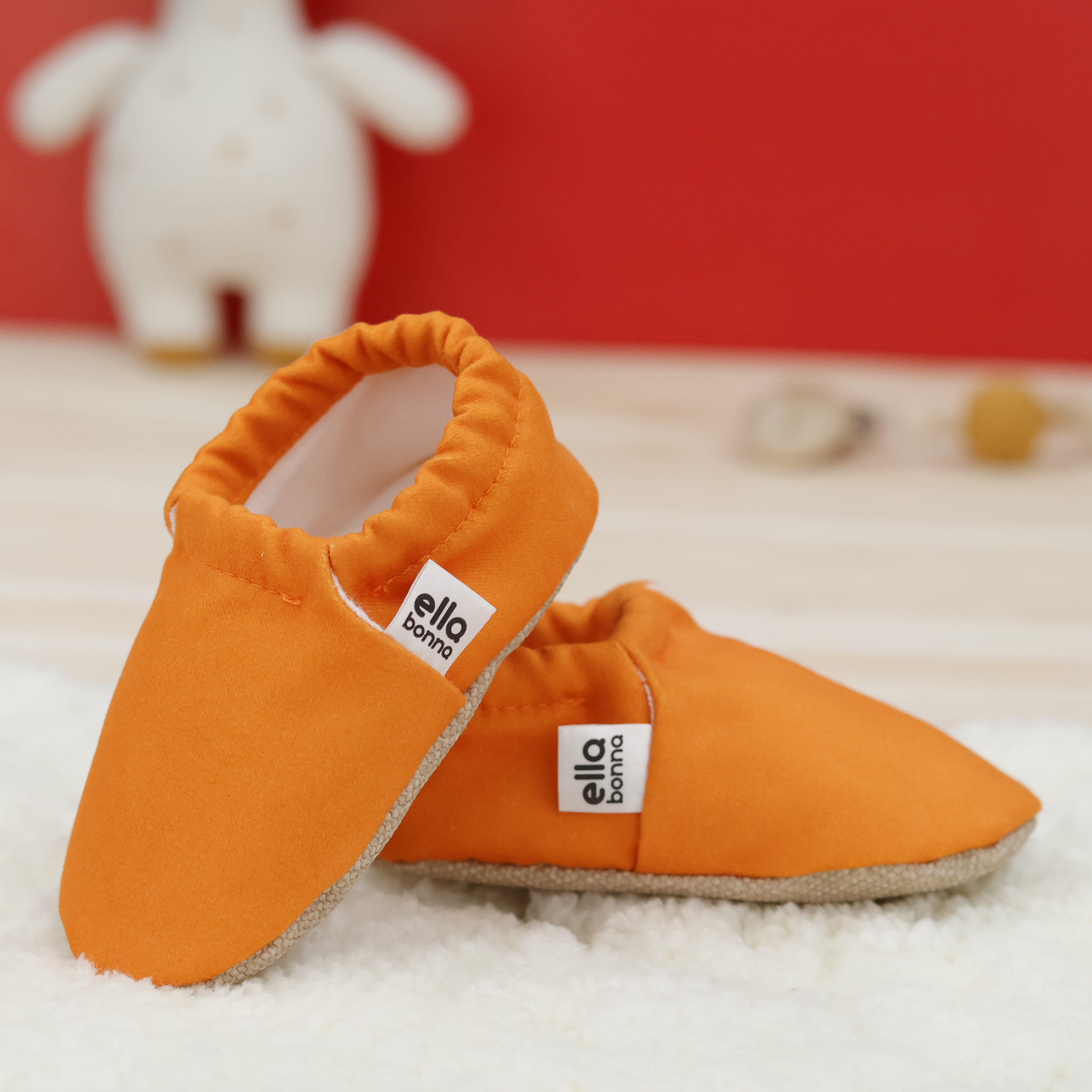 Moccasins, Slippers, Orange