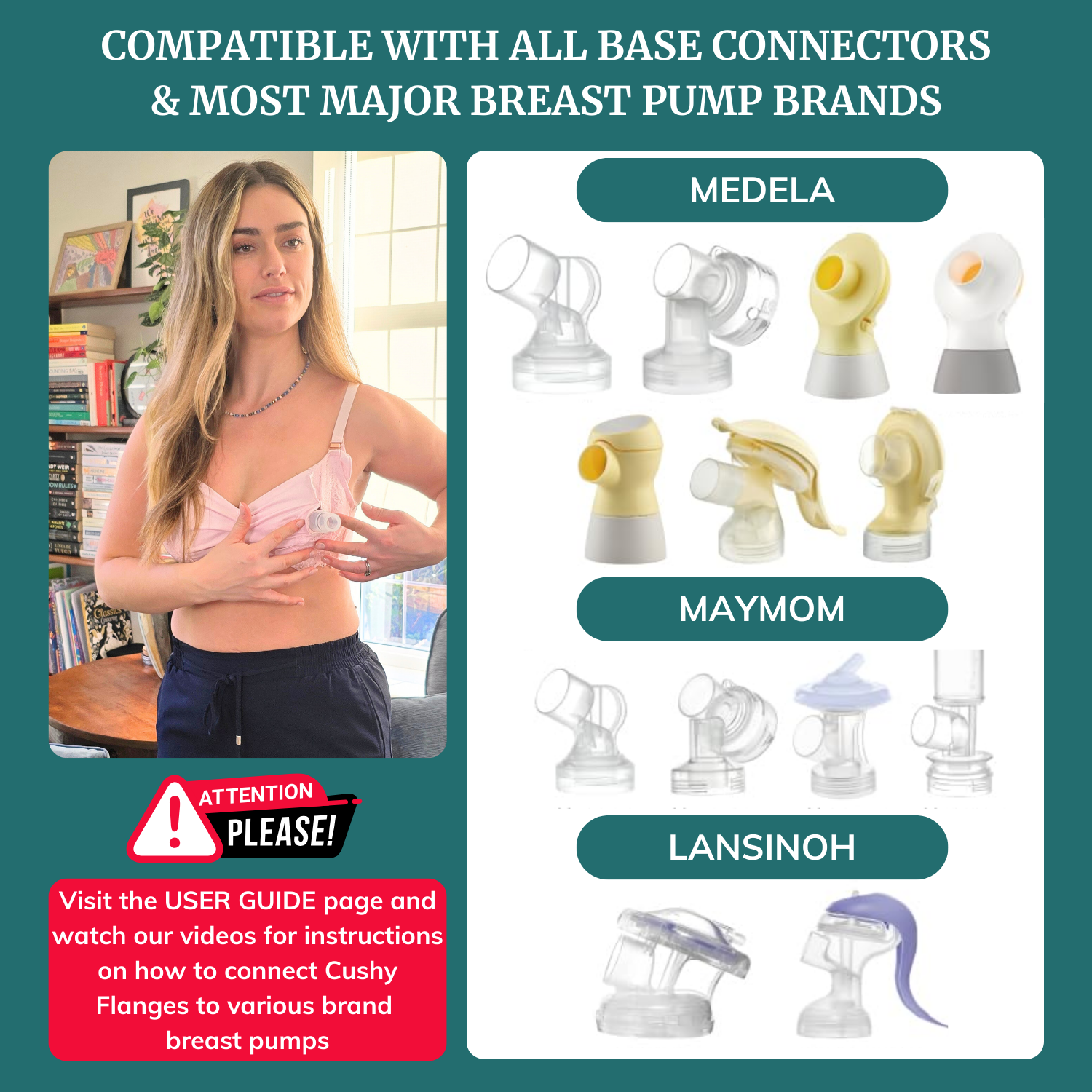 Silicone Breast Pump Flanges - Cushy