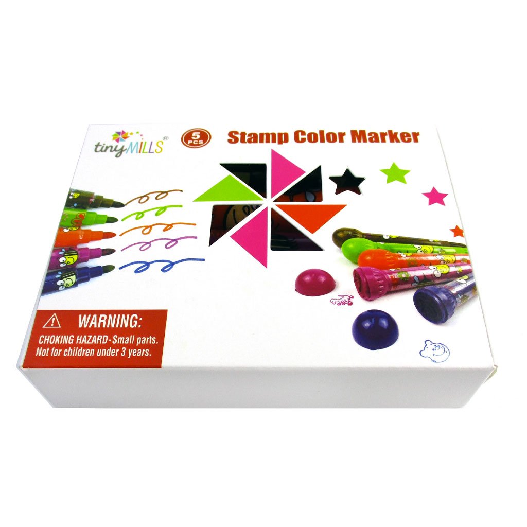 5 Pcs Assorted Stamper Marker Set