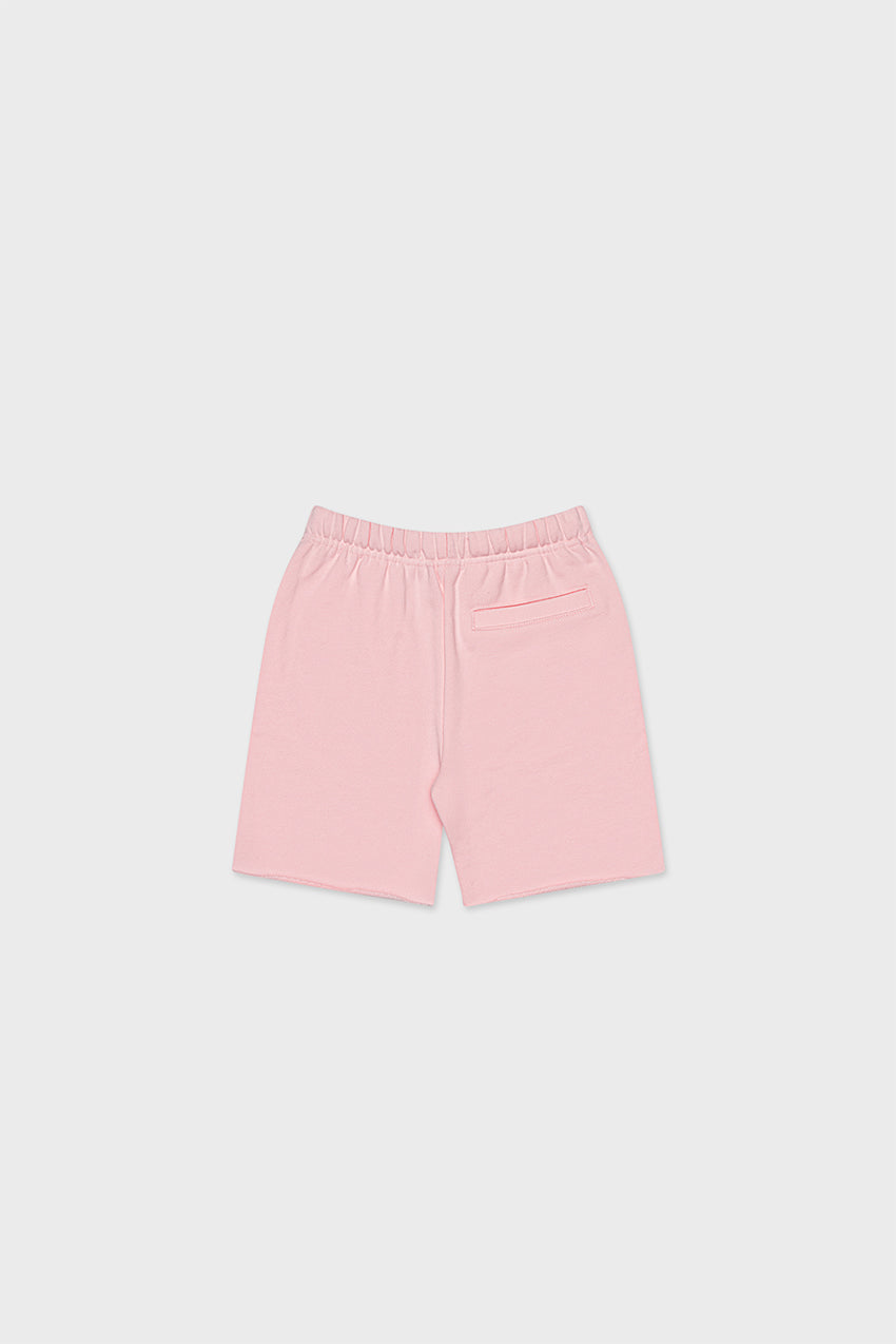 Cotton Sweat Short With Raw Hem