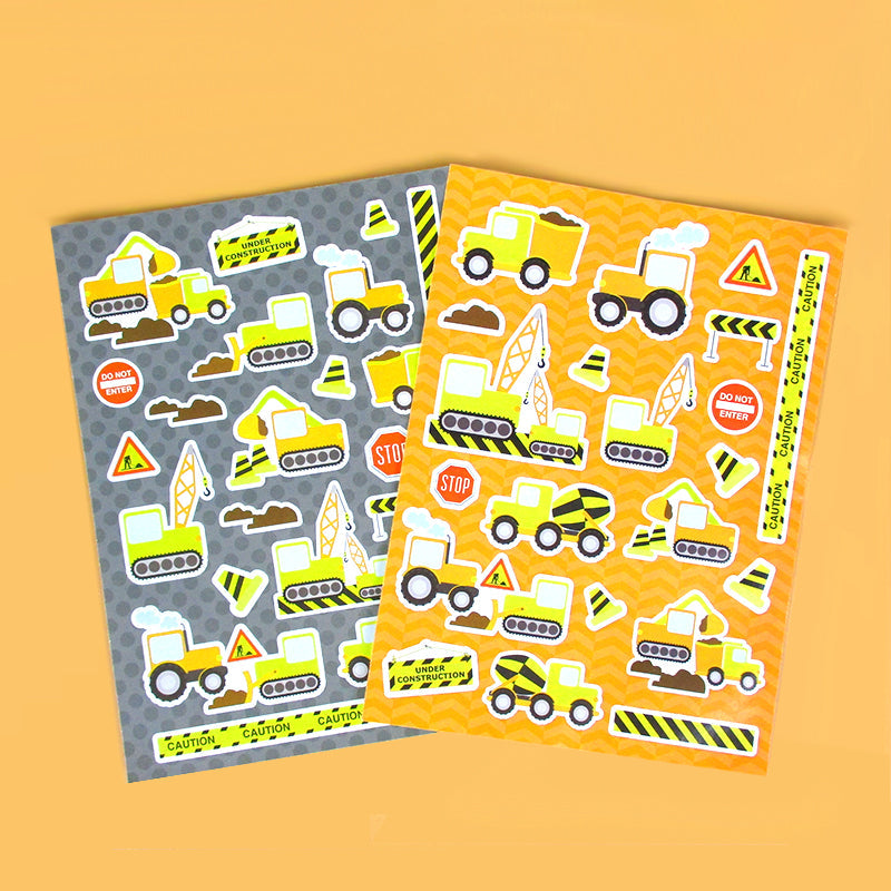 Construction Trucks Stickers