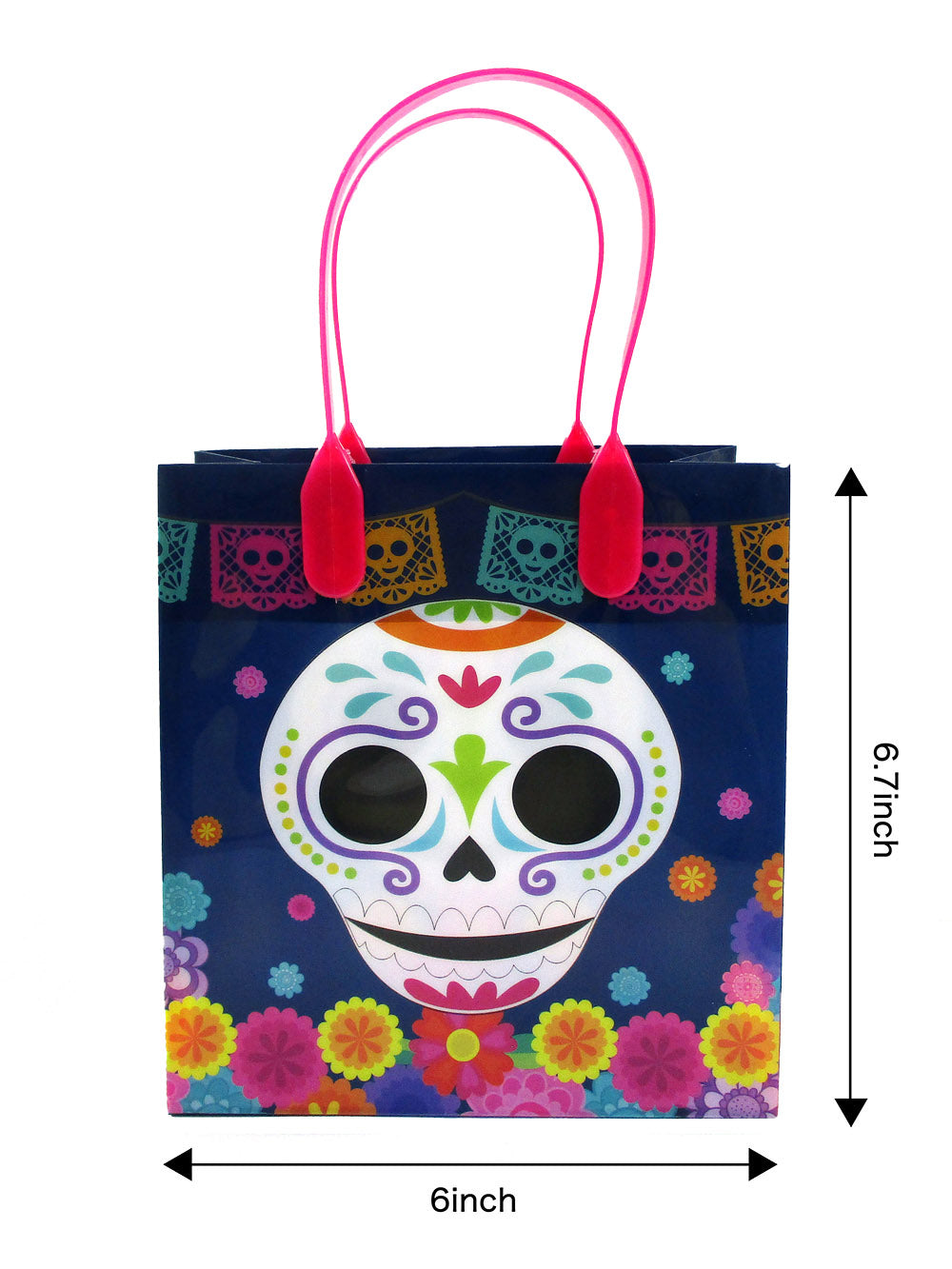 Day Of The Dead Party Favor Treat Bags - Set Of 6 Or 12