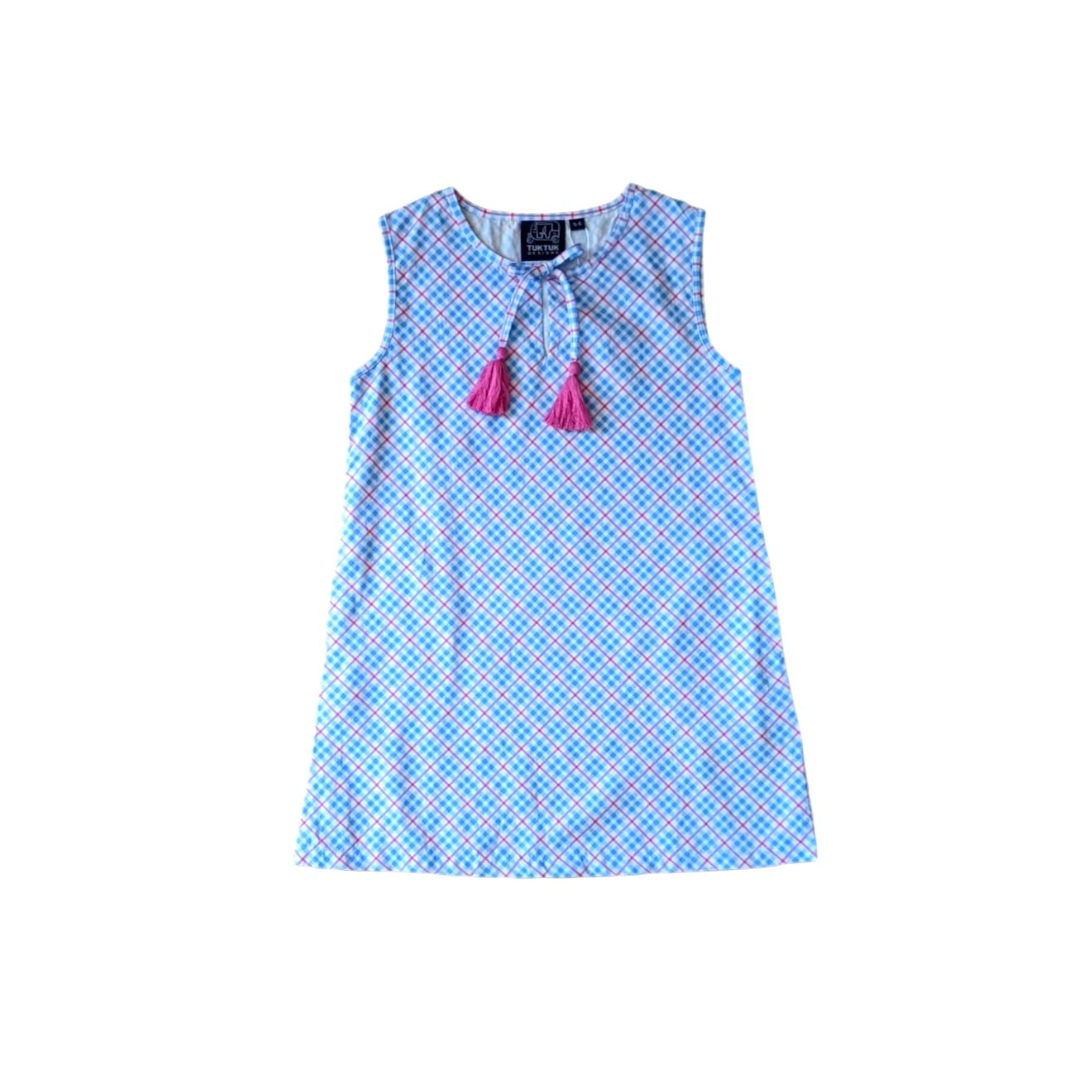 Pastel Plaid Shift Dress