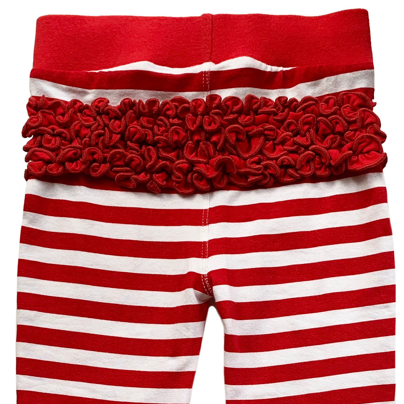 Annloren Baby Toddler Big Girls Boutique Red Ruffle Butt Leggings
