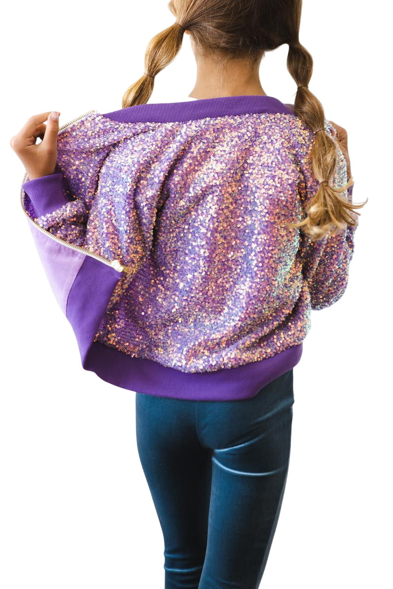 Purple Sequin Jacket