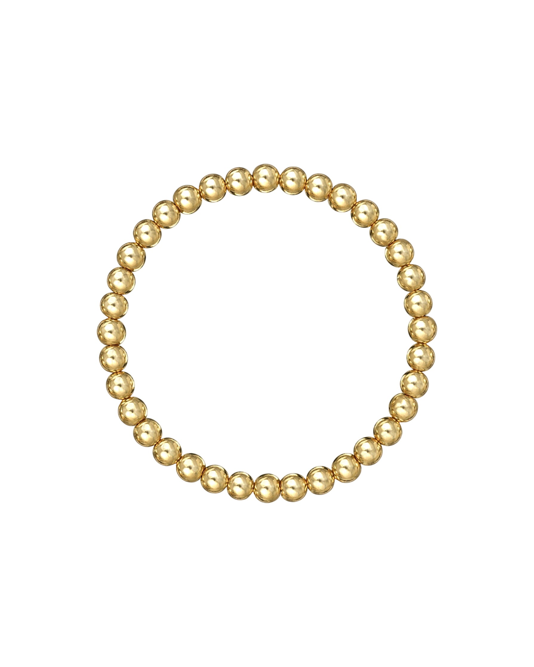 5mm Gold Bead Bracelet
