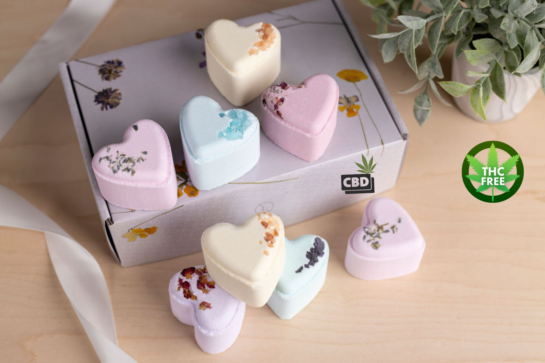 Cbd - 8 Bath Bombs Set - Perfect For A Relaxing Mother's Day Bath