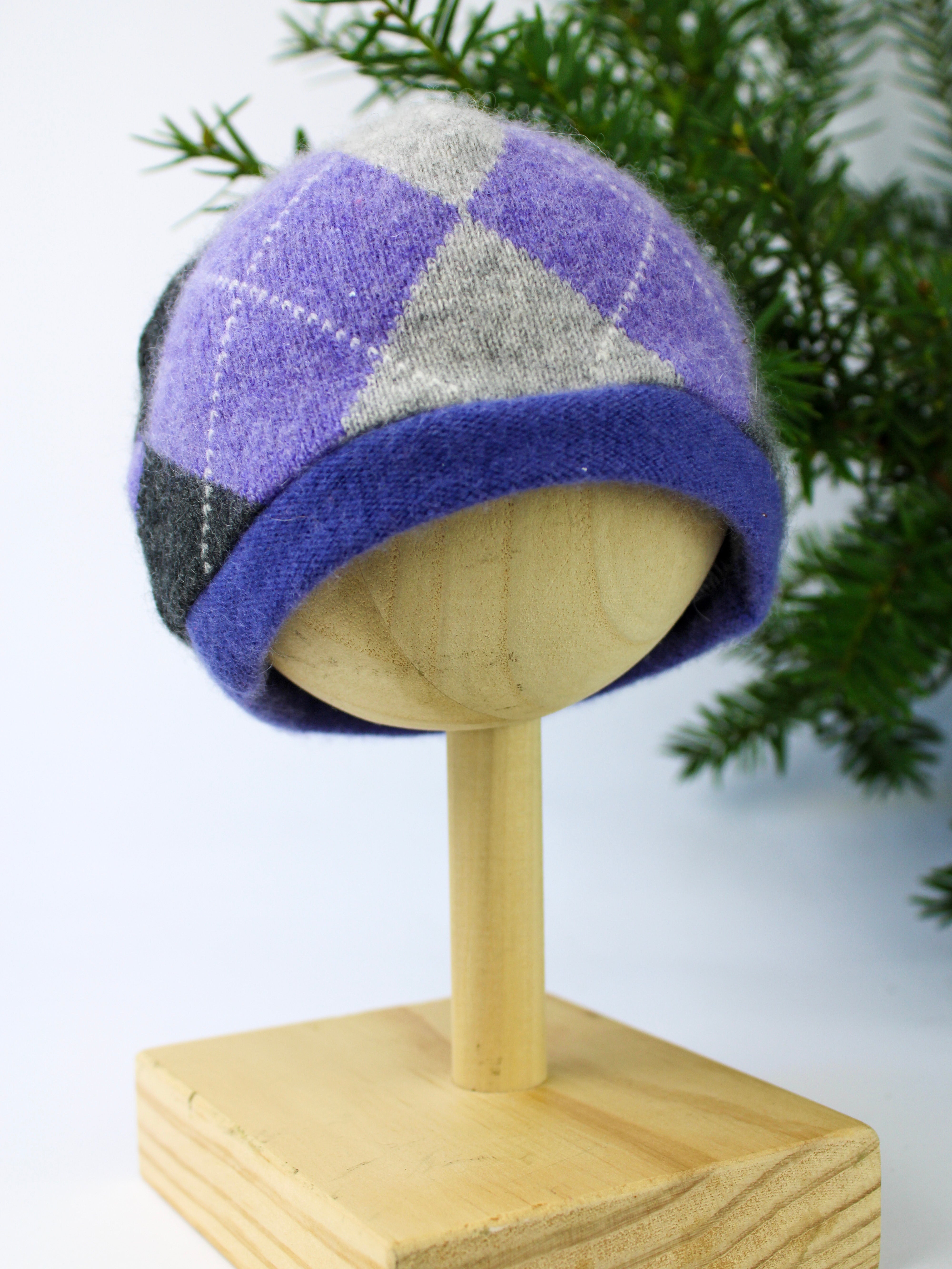 Cashmere Combo Hat - Newborn