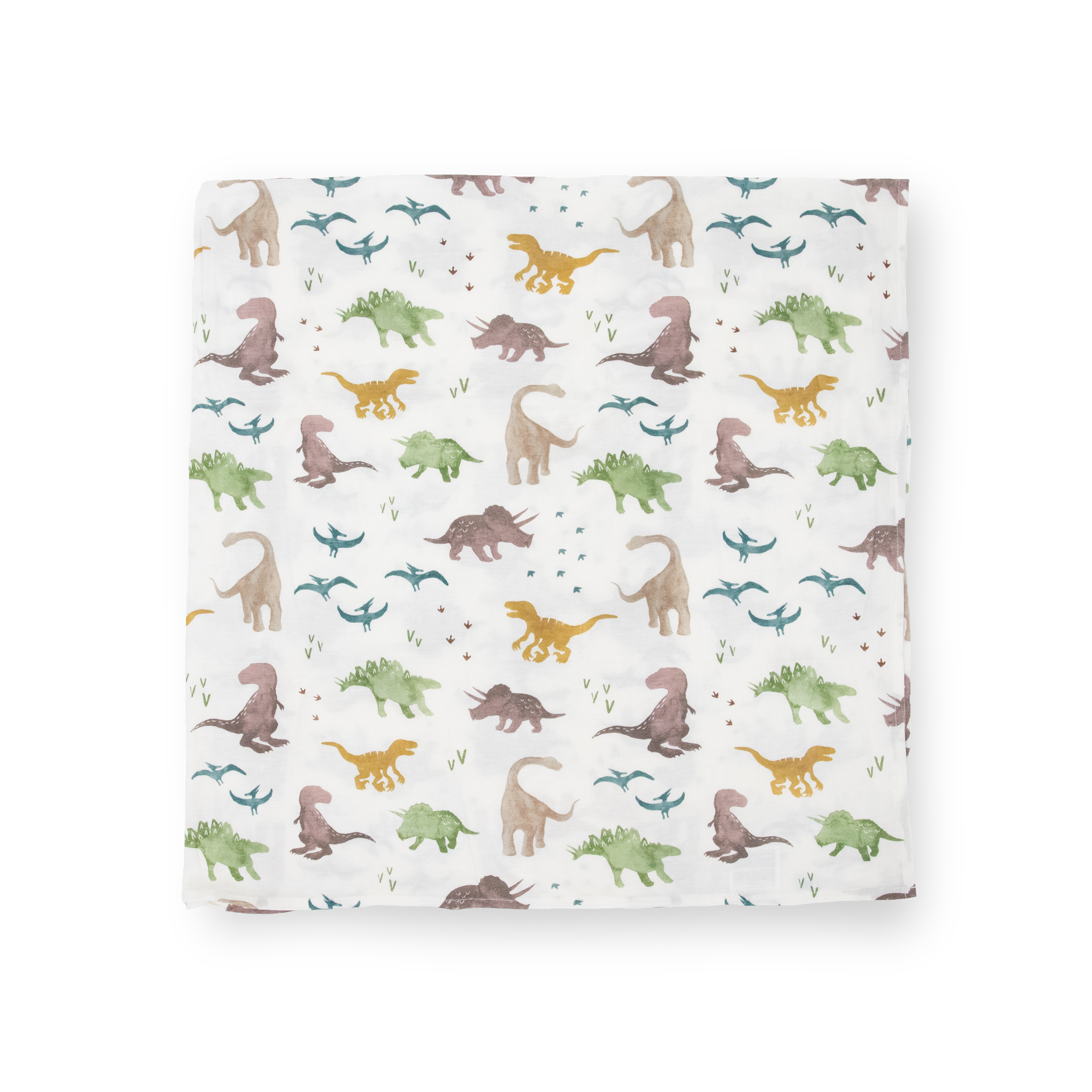 Stretch Knit Swaddle Blanket - Dino Pals