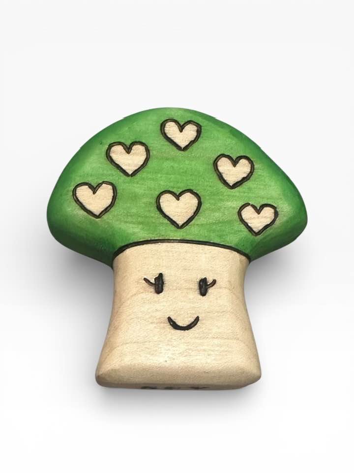 Preorder - Wooden Toadstool Mushroom Toy