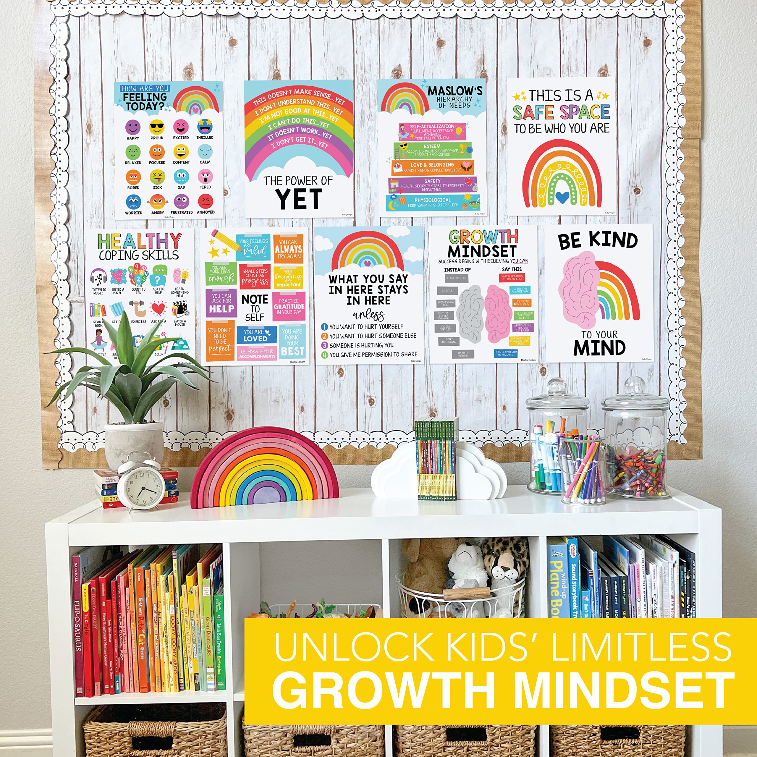 Mental Health Kit: Colorful 9 Poster Pack