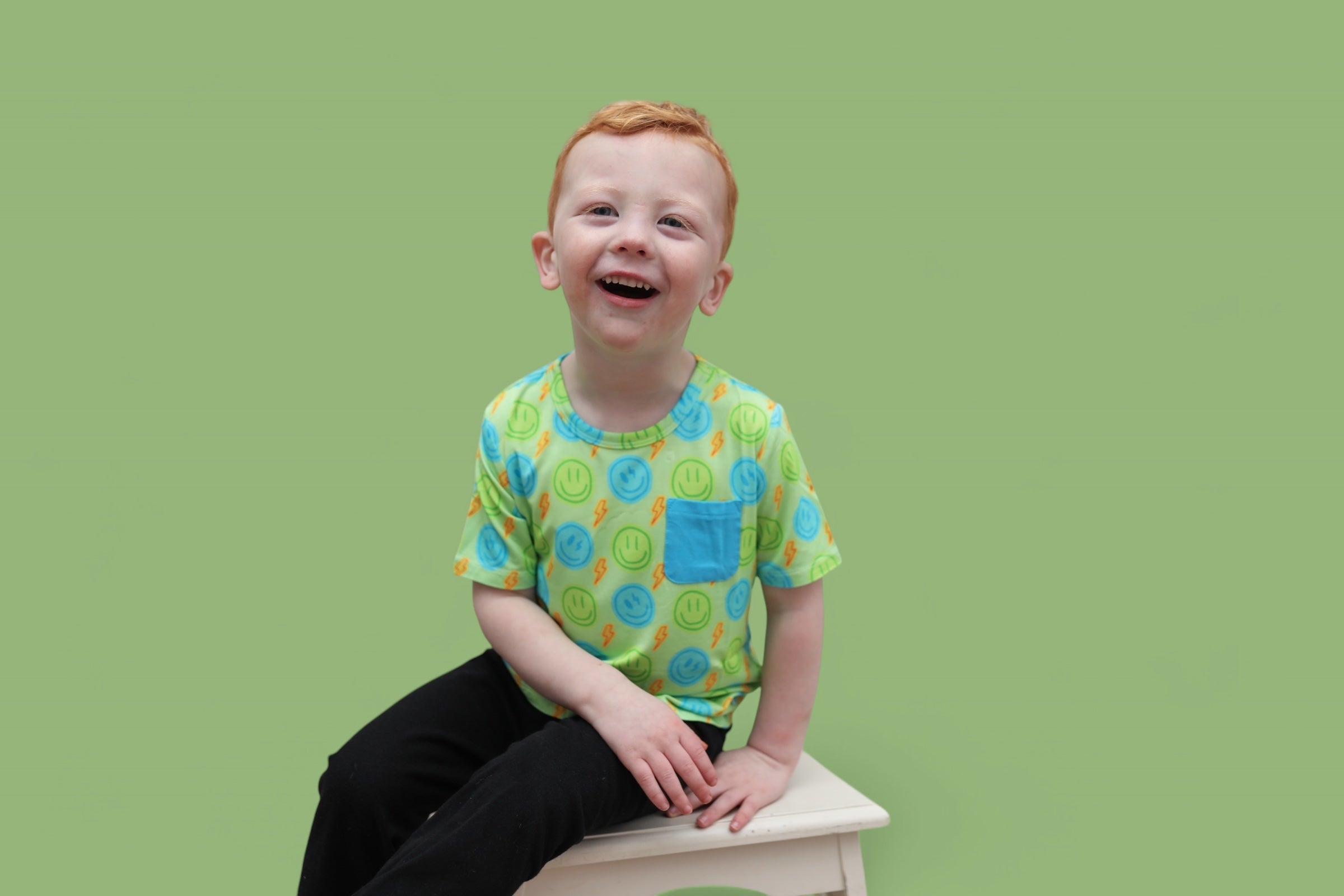 Neon Smiles Dream Pocket Tee