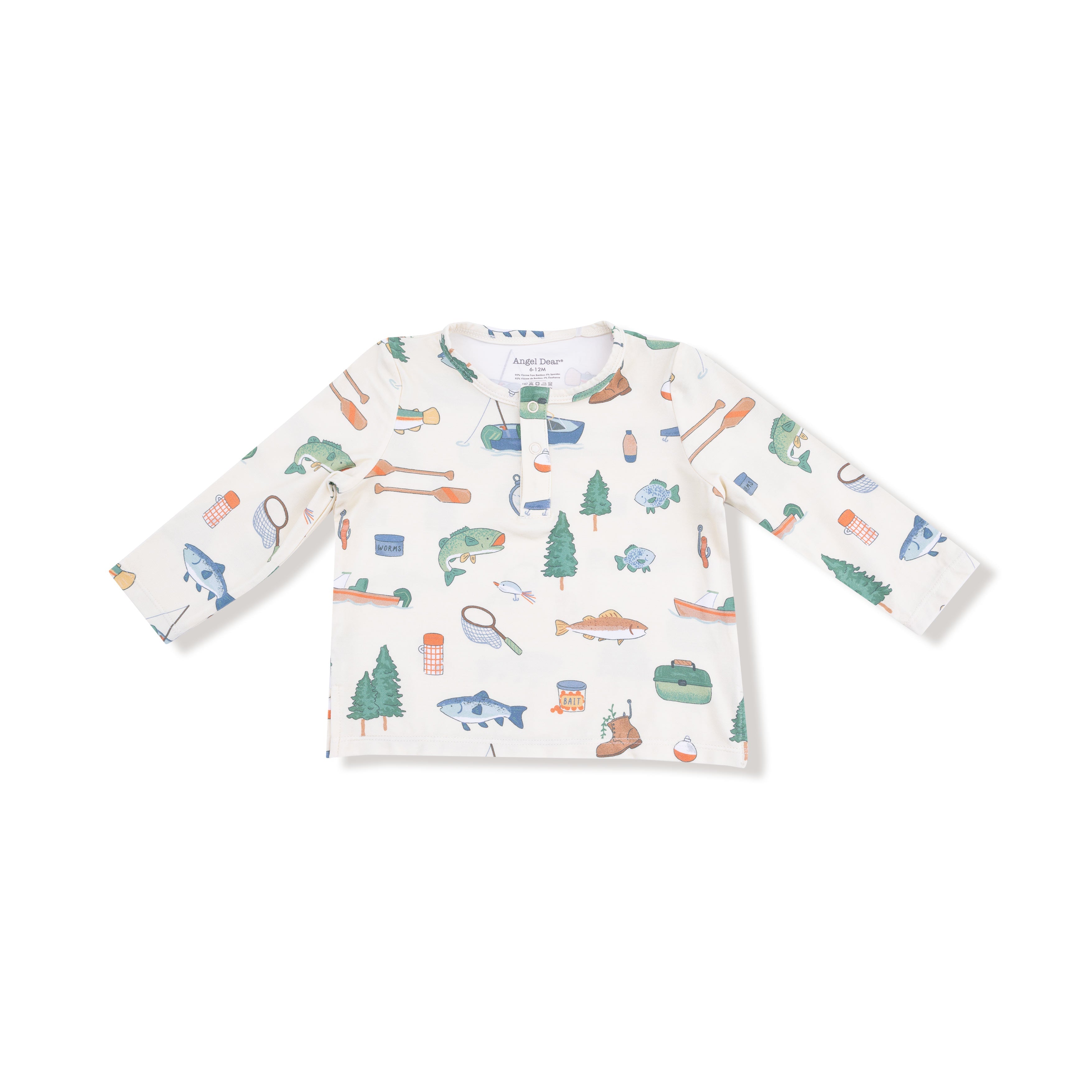 Long Sleeve Henley Top And Waffle Jogger