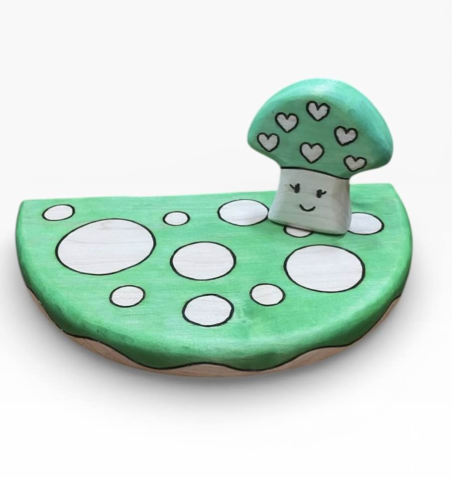 Preorder - Mushroom Top Floating Wall Shelf