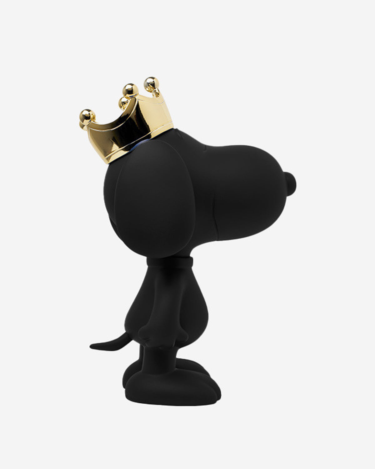 Snoopy Crown Black With Gold Crown 12in