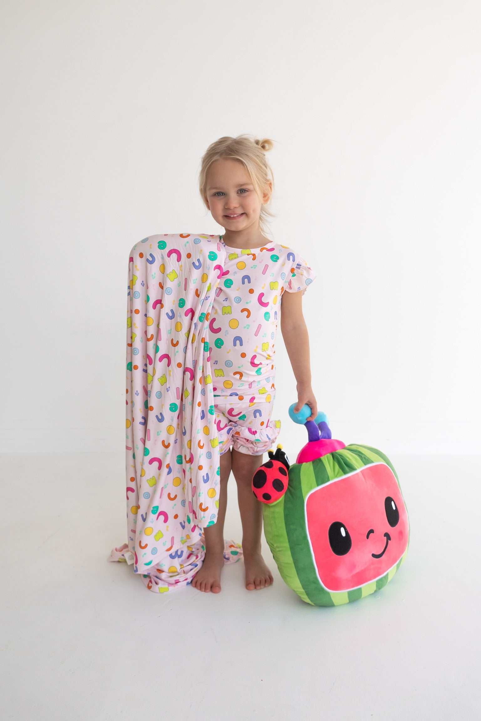 Dream Big Little Co X Cocomelon Alphabet Dream Ruffle Shorts