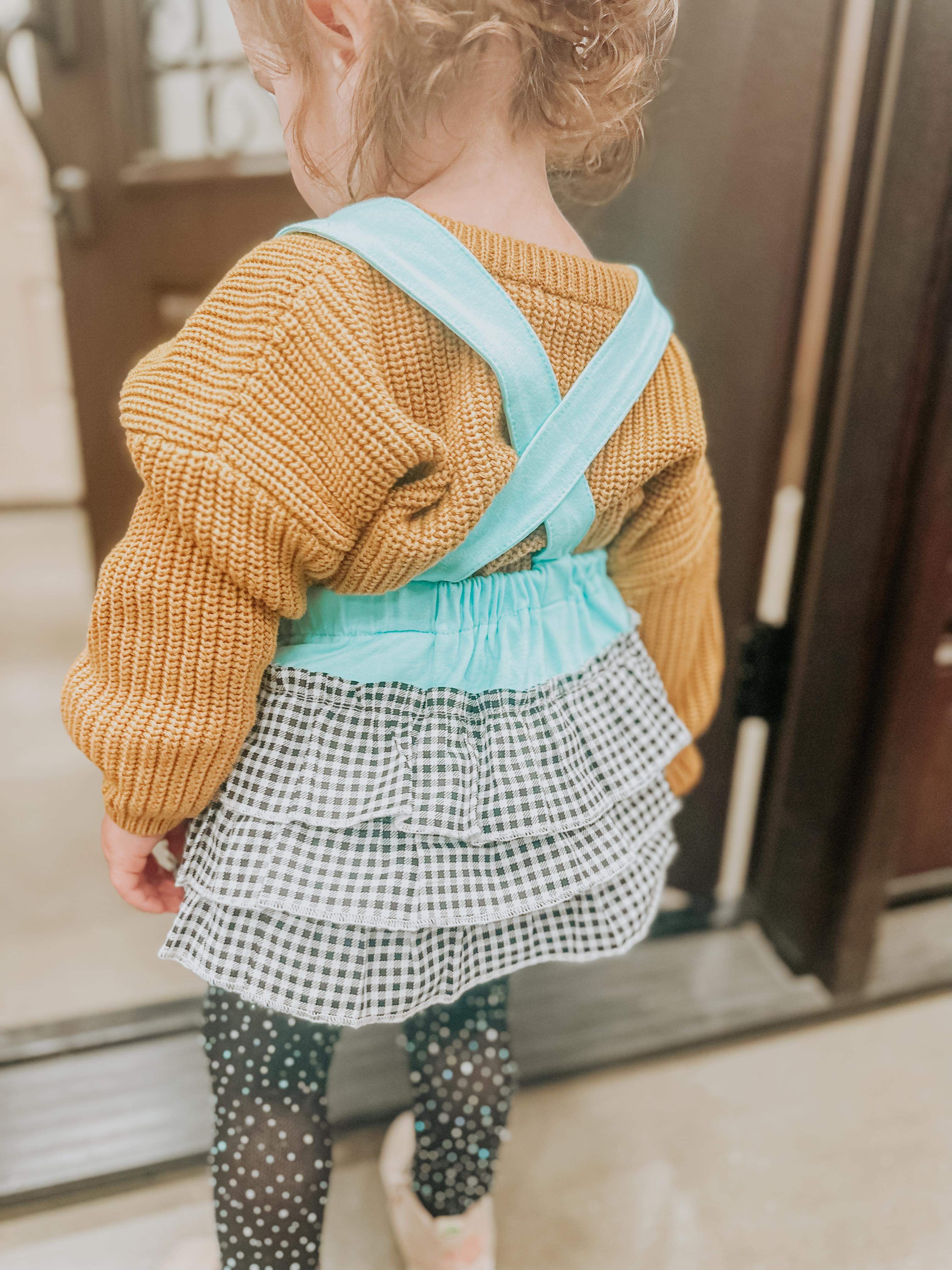 Baby Girl Police Bubble Romper Only
