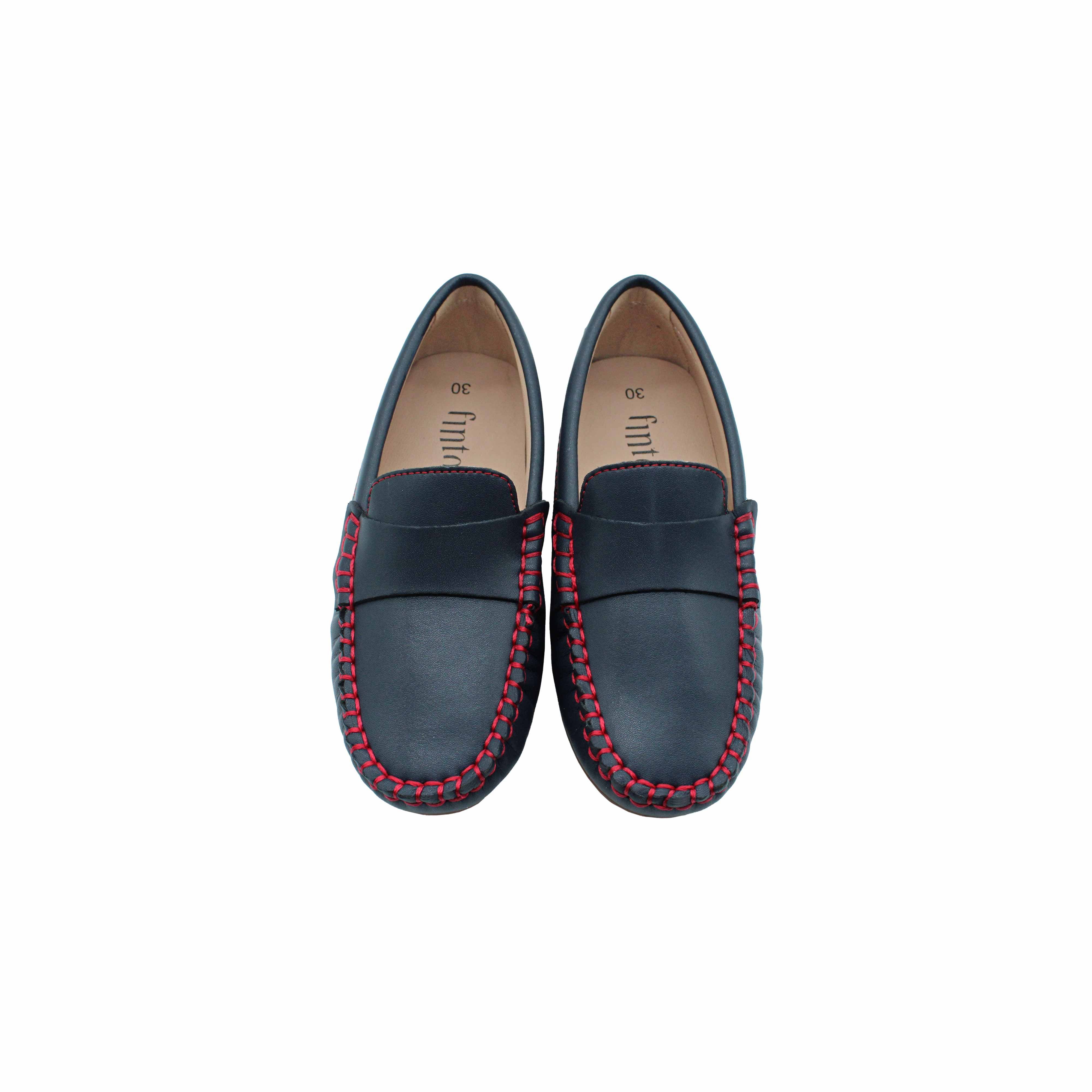 Navy Leather