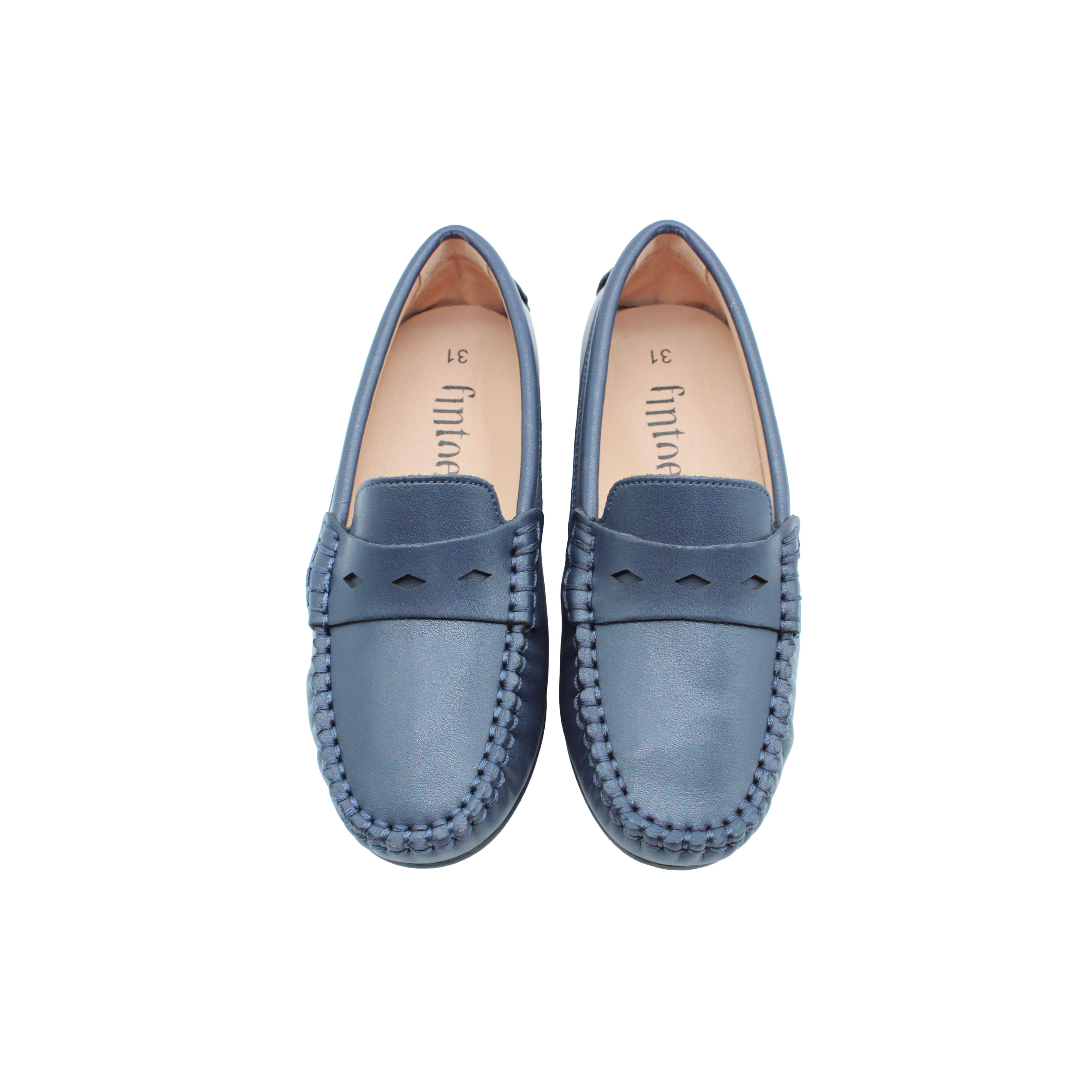 Navy Leather