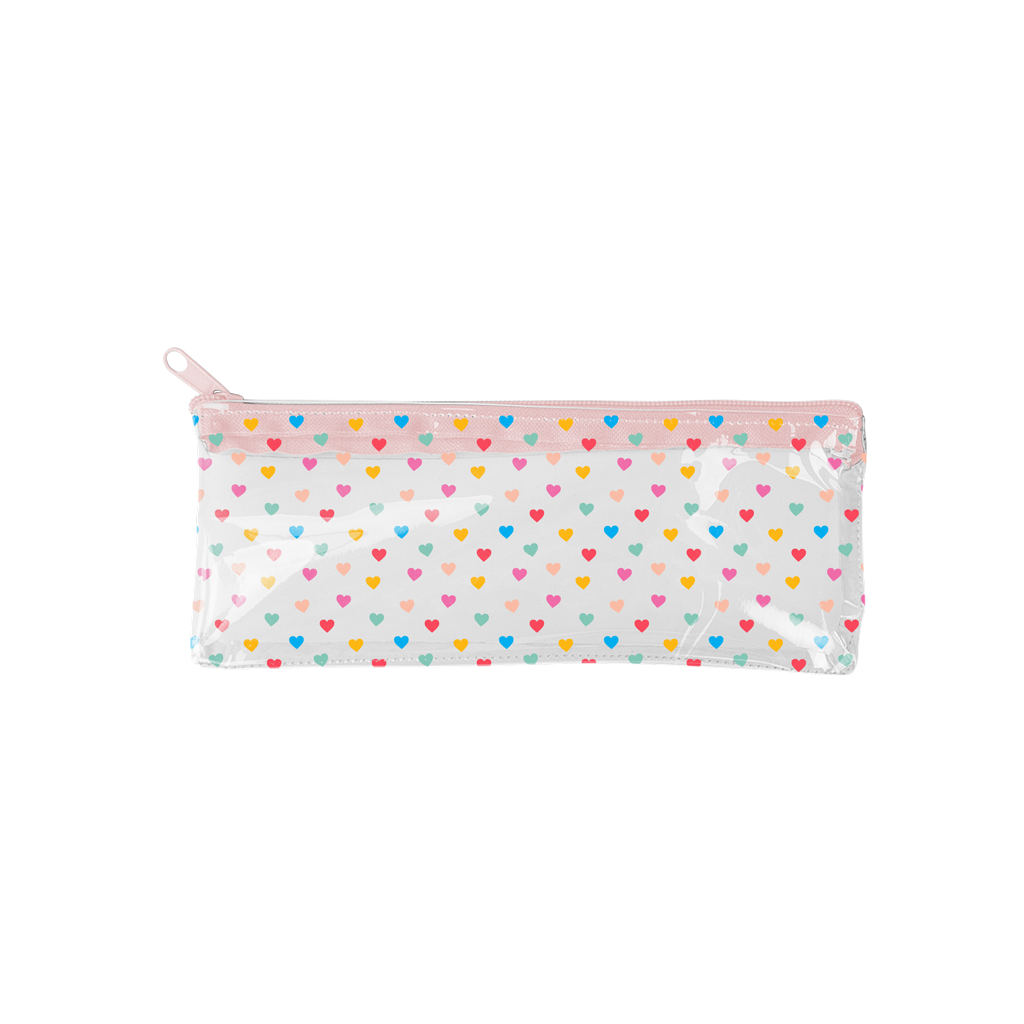 Tiny Hearts Vinyl Pixie Pouch