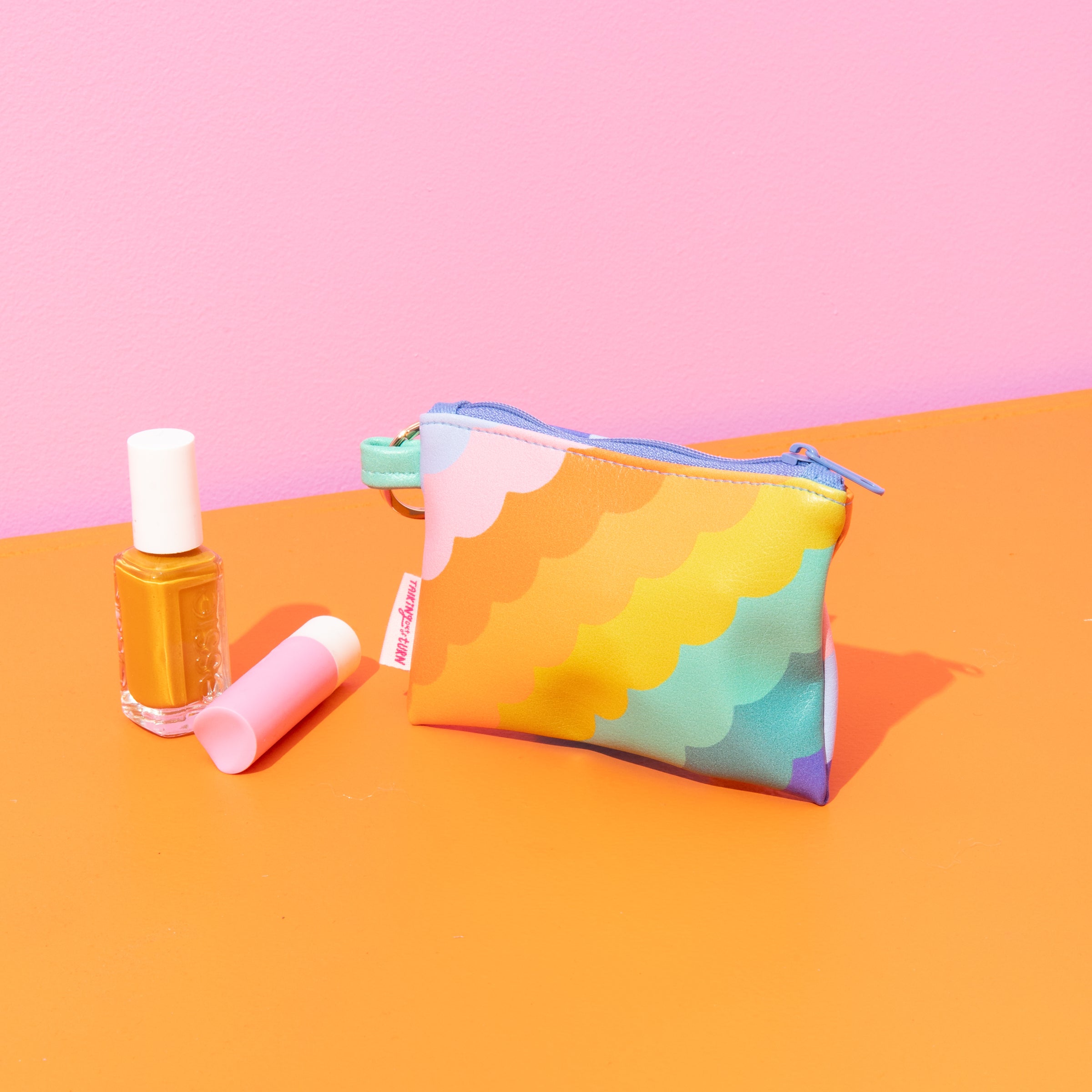 Rising Scallop Penny Key Ring