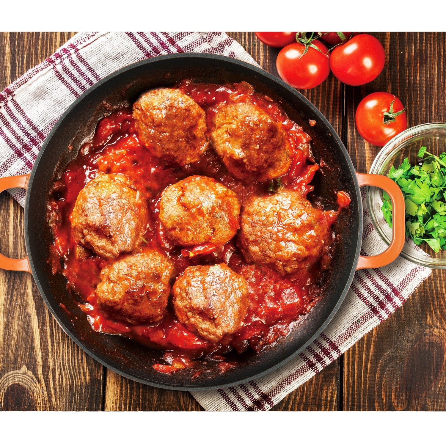 Masterpan Nonstick Dutch Casserole, Orange 3 Qt. 11" (28cm)