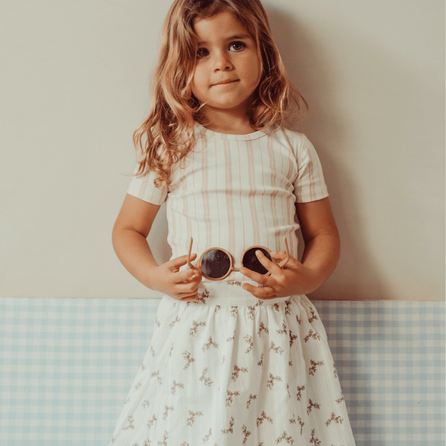 The Printed Short - Rose Stripe