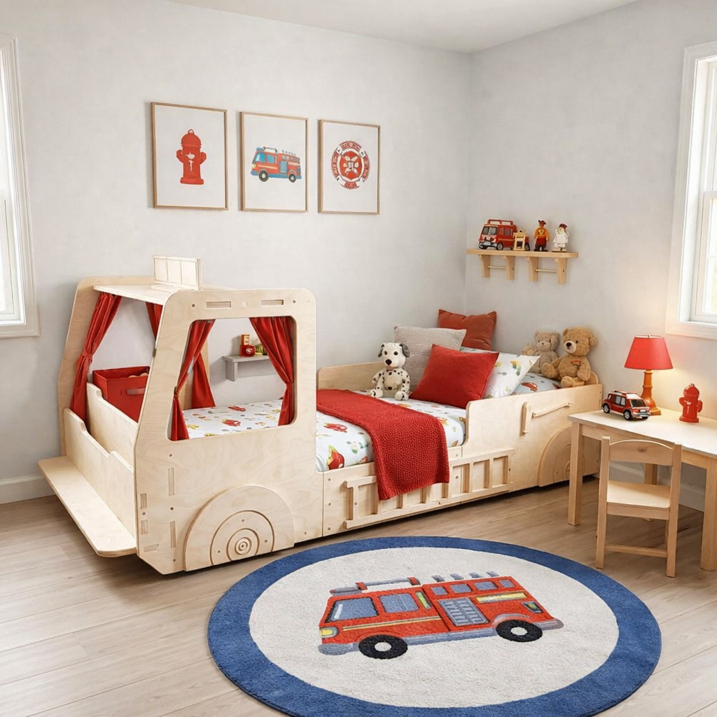 5 Alarm- Fire Engine Floor Bed