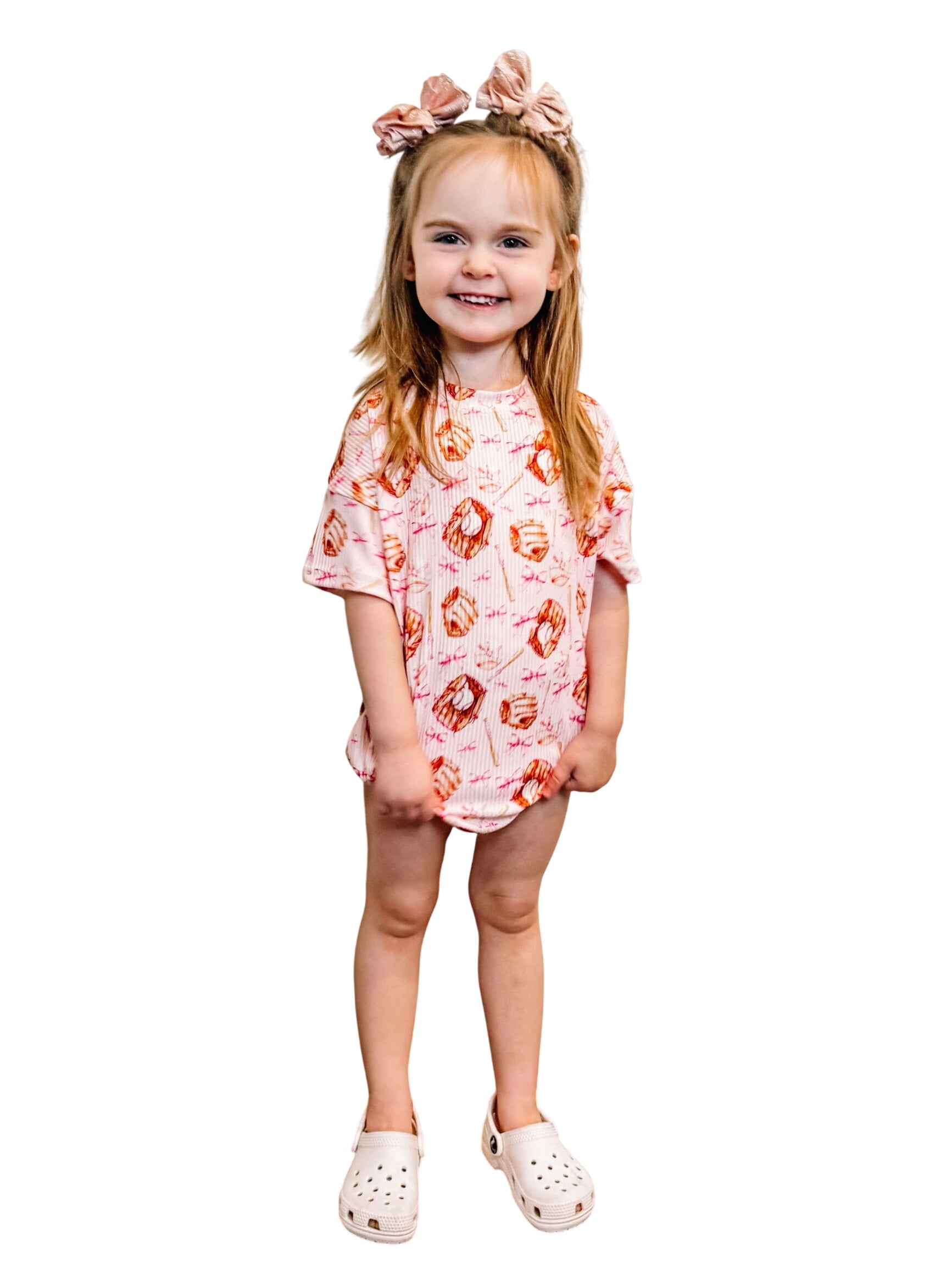 Ribbed Baseball Glove & Bows Bubble