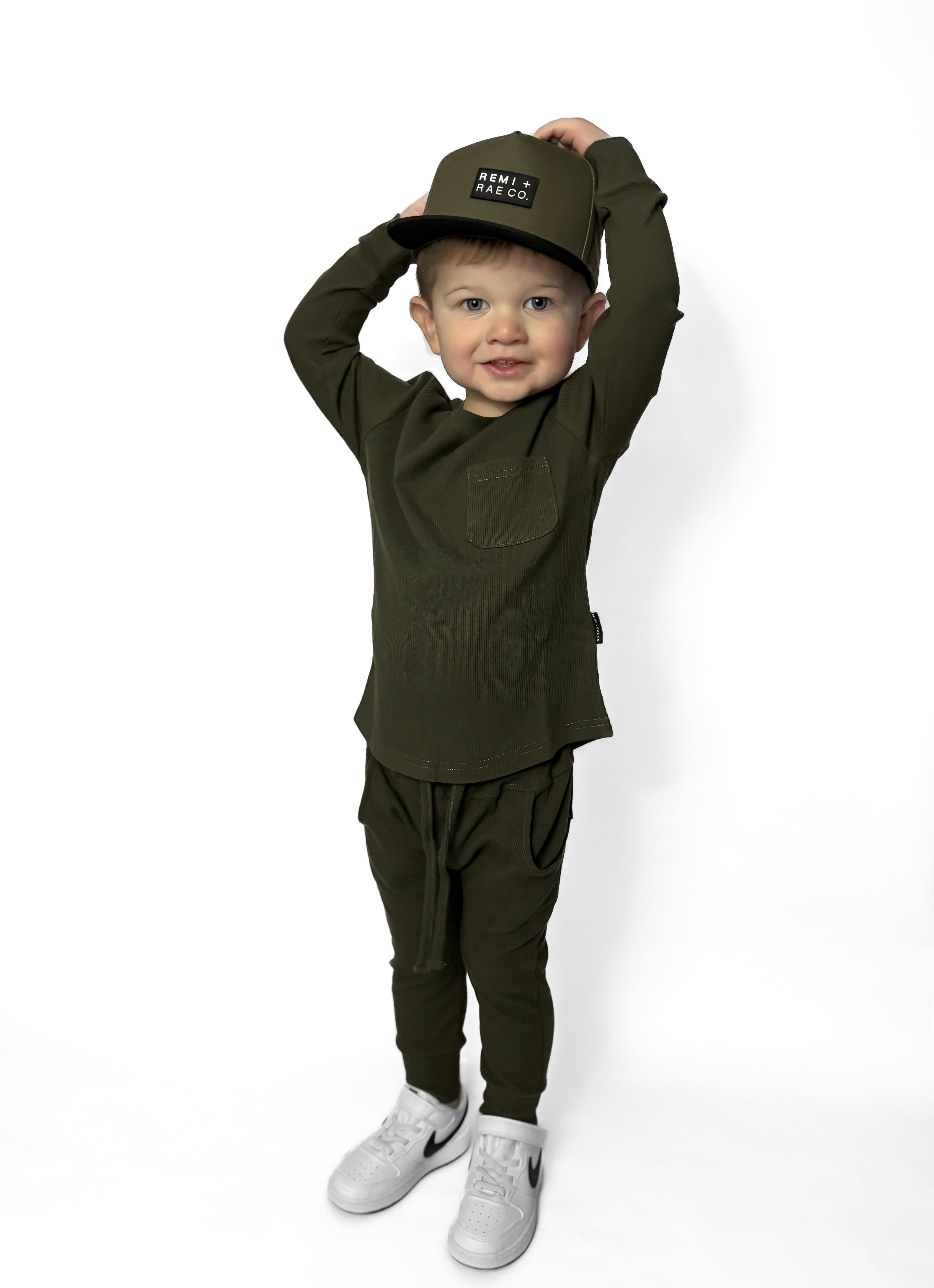 Bamboo Ribbed Long Sleeve - Hunter