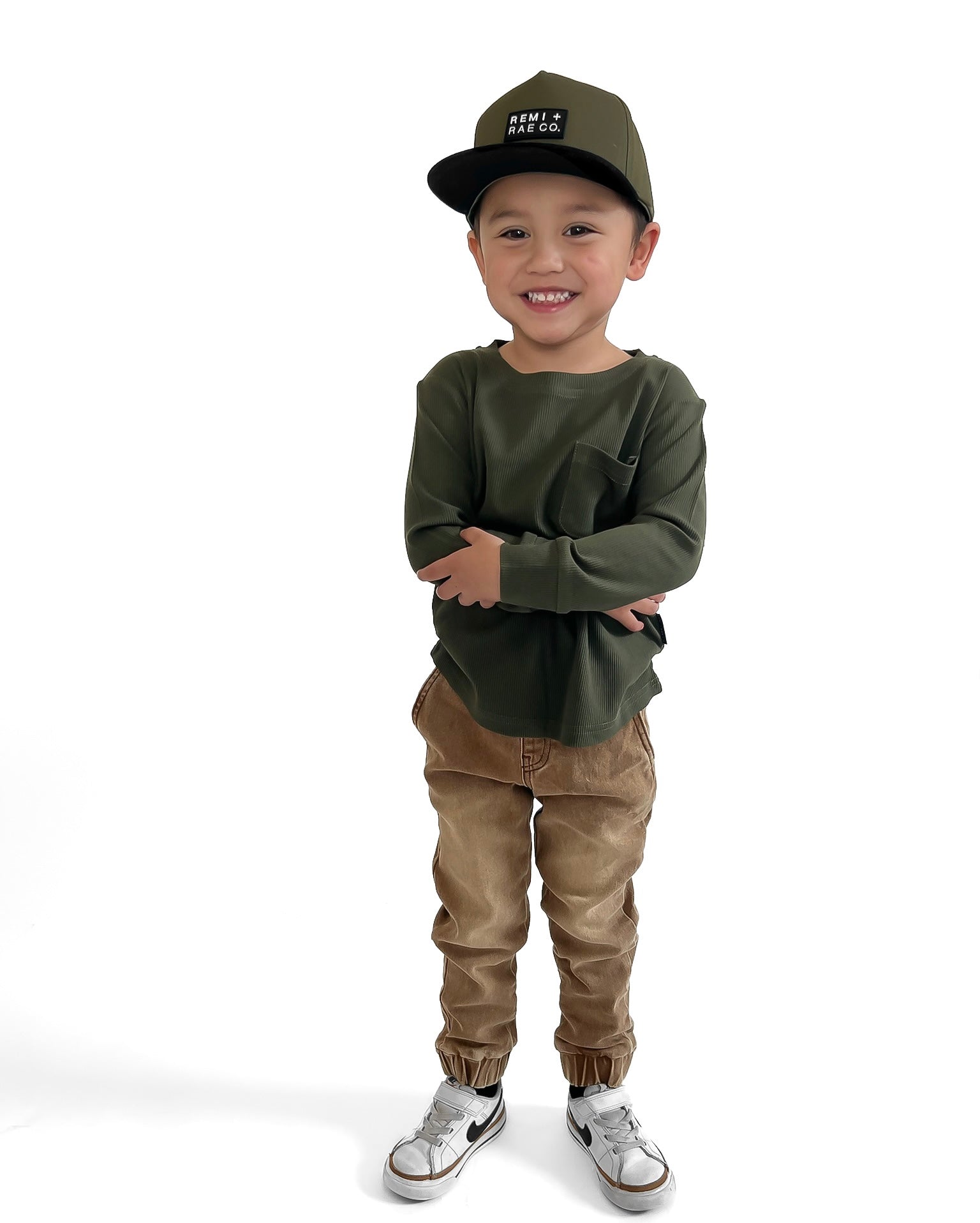 Bamboo Ribbed Long Sleeve - Hunter