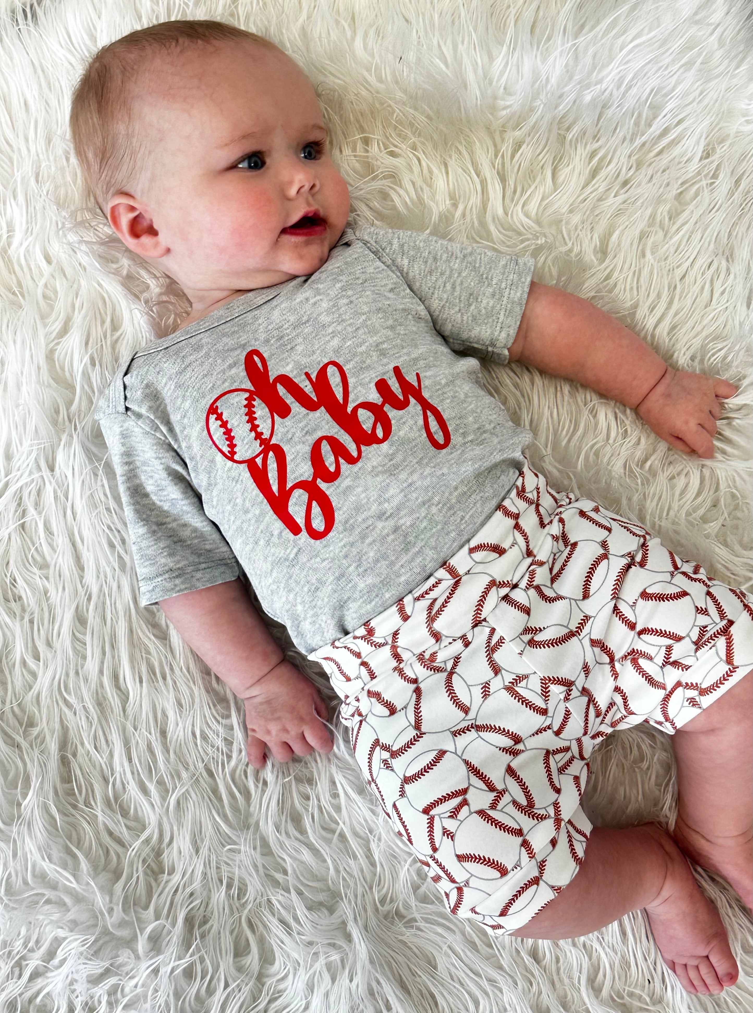 Oh Baby, Baseball • Baby Bodysuit