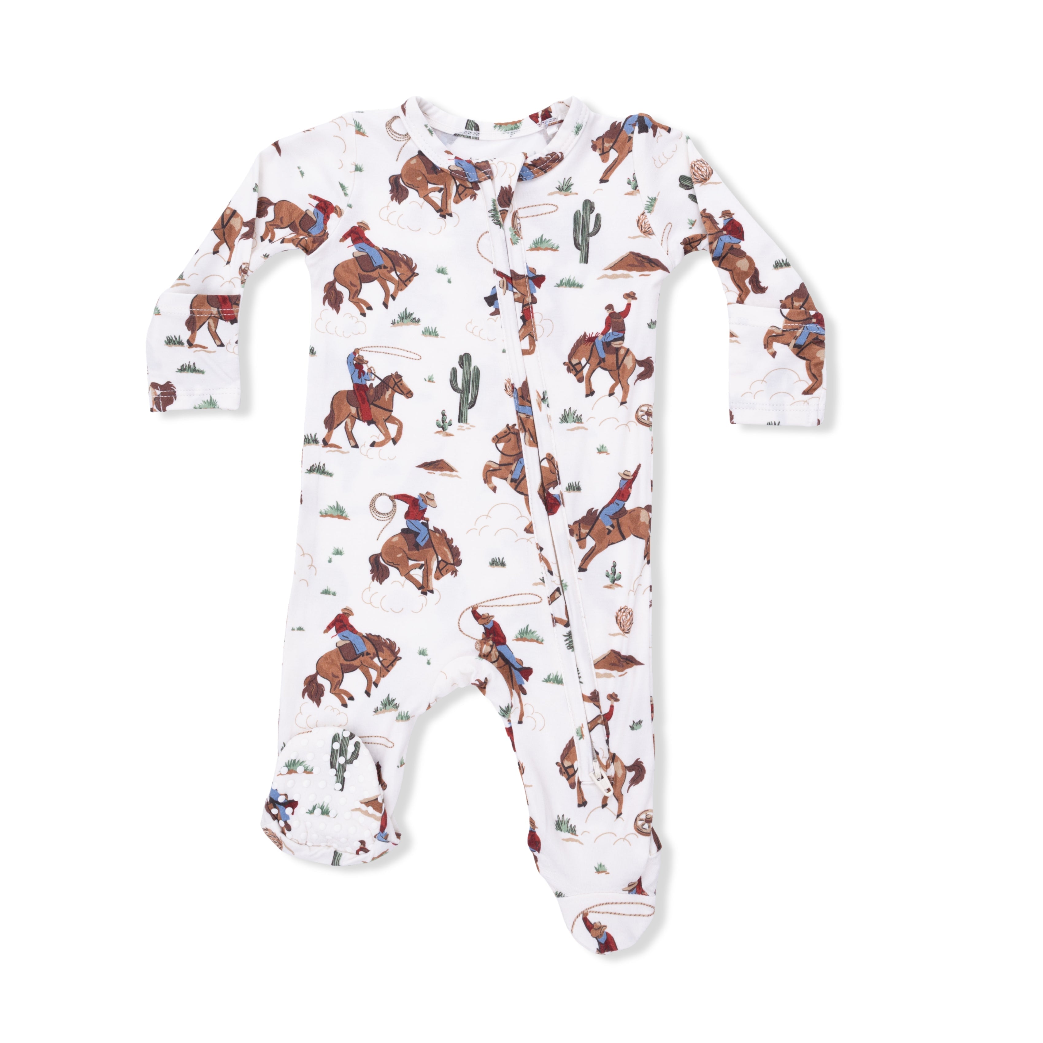 Buckaroo Western - 2 Way Zipper Footie