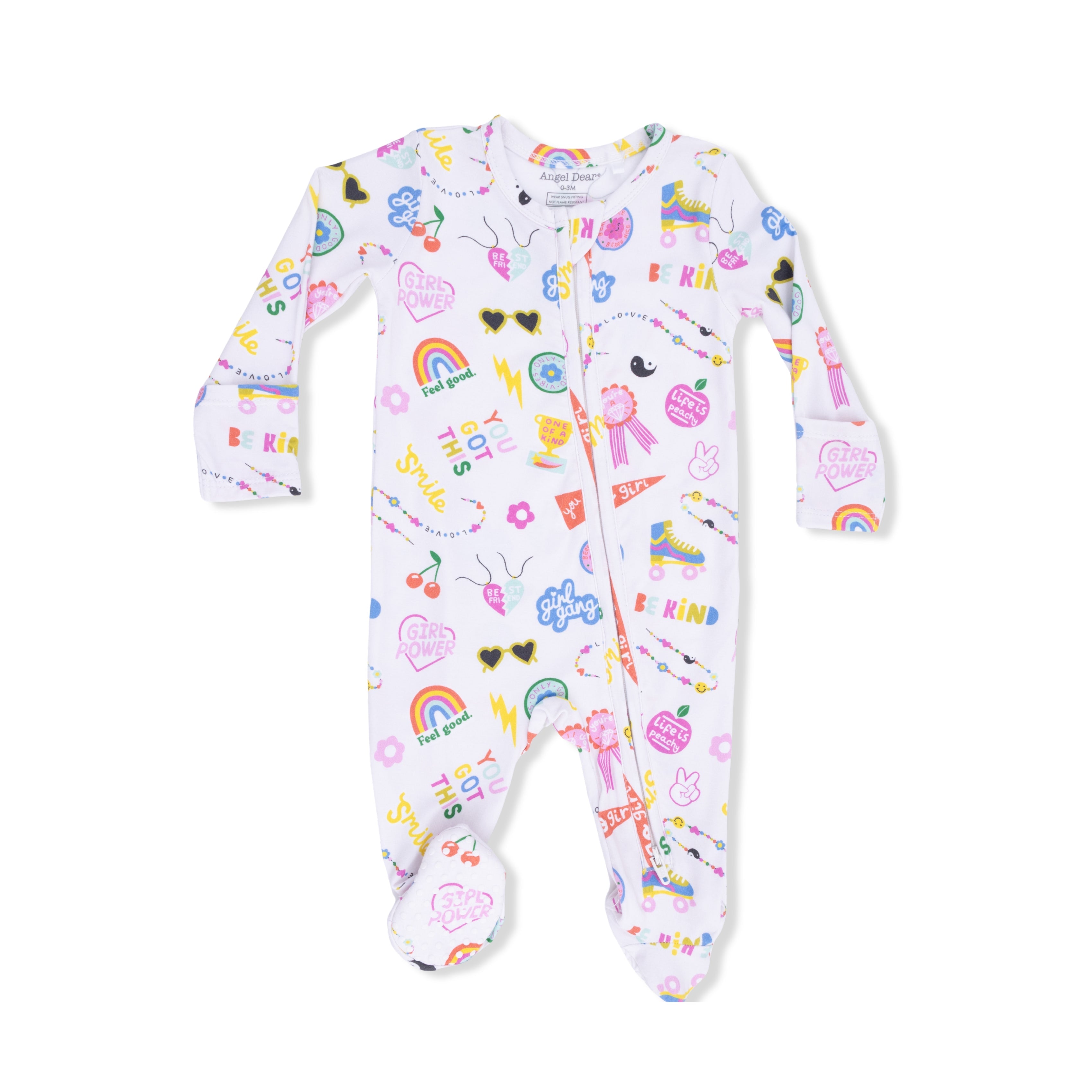 Girl Power - 2 Way Zipper Footie