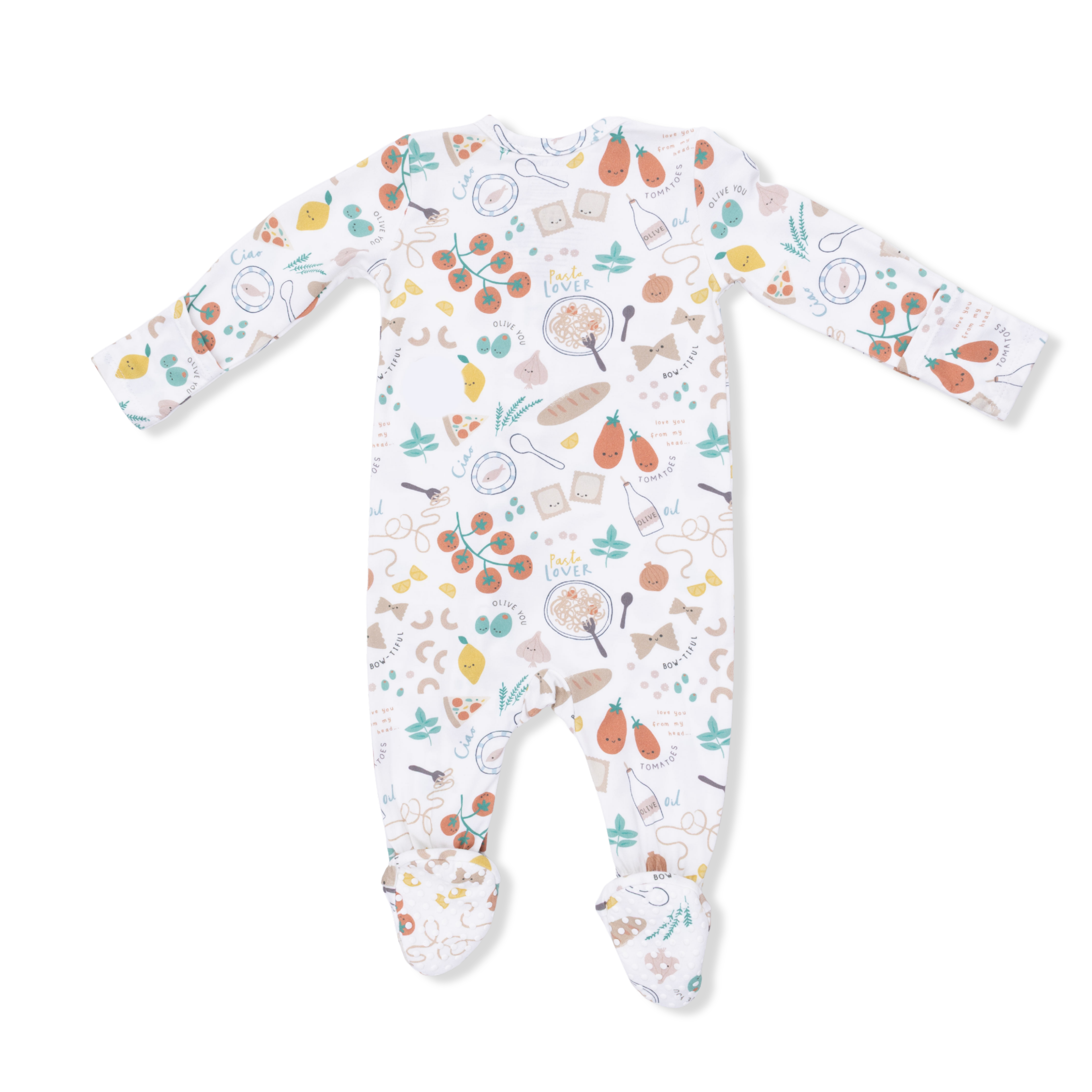 Pasta Lovers - 2 Way Zipper Footie