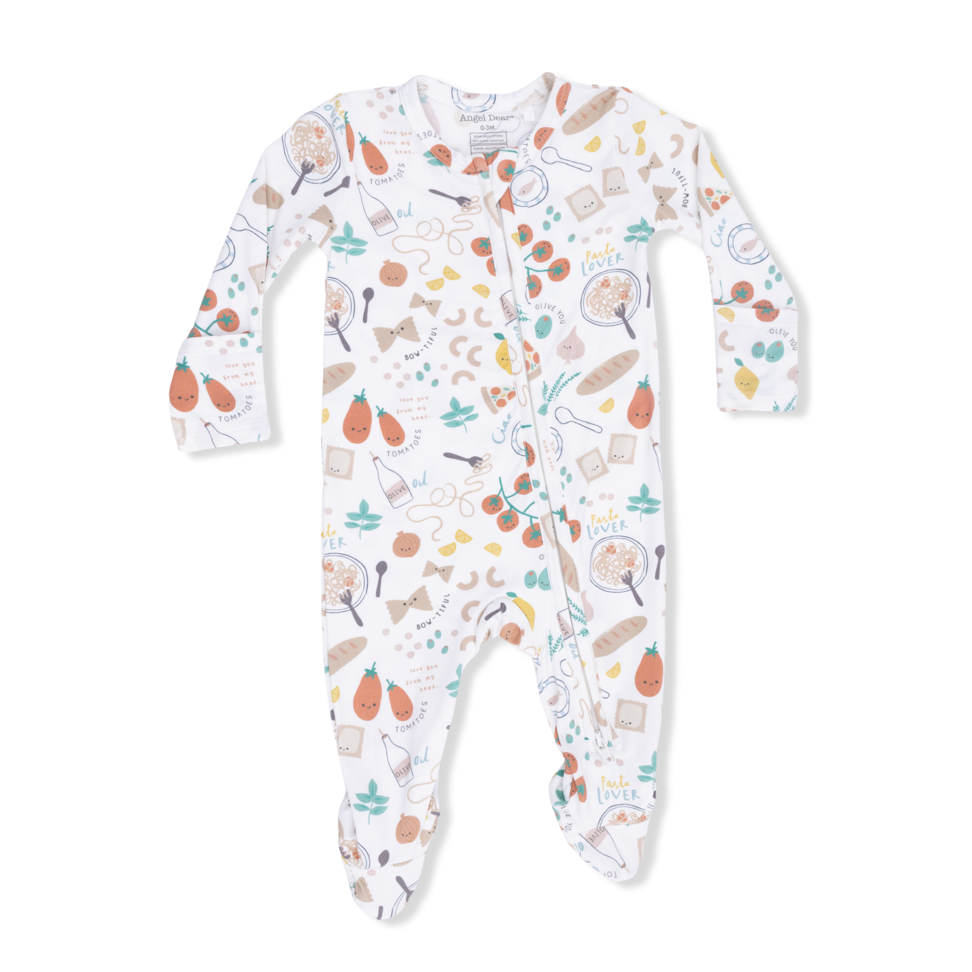 Pasta Lovers - 2 Way Zipper Footie