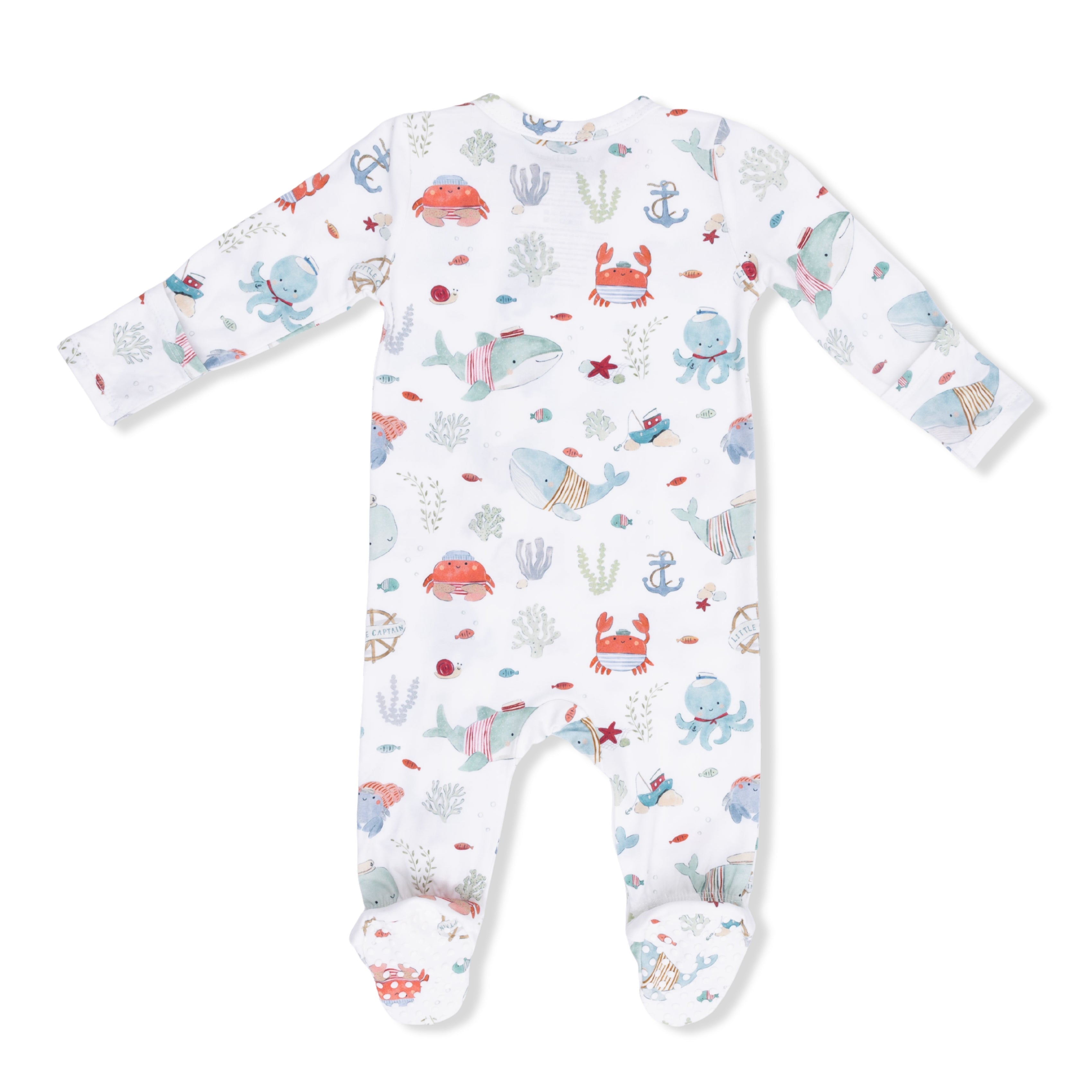 Sailor Sea Creatures - 2 Way Zipper Footie