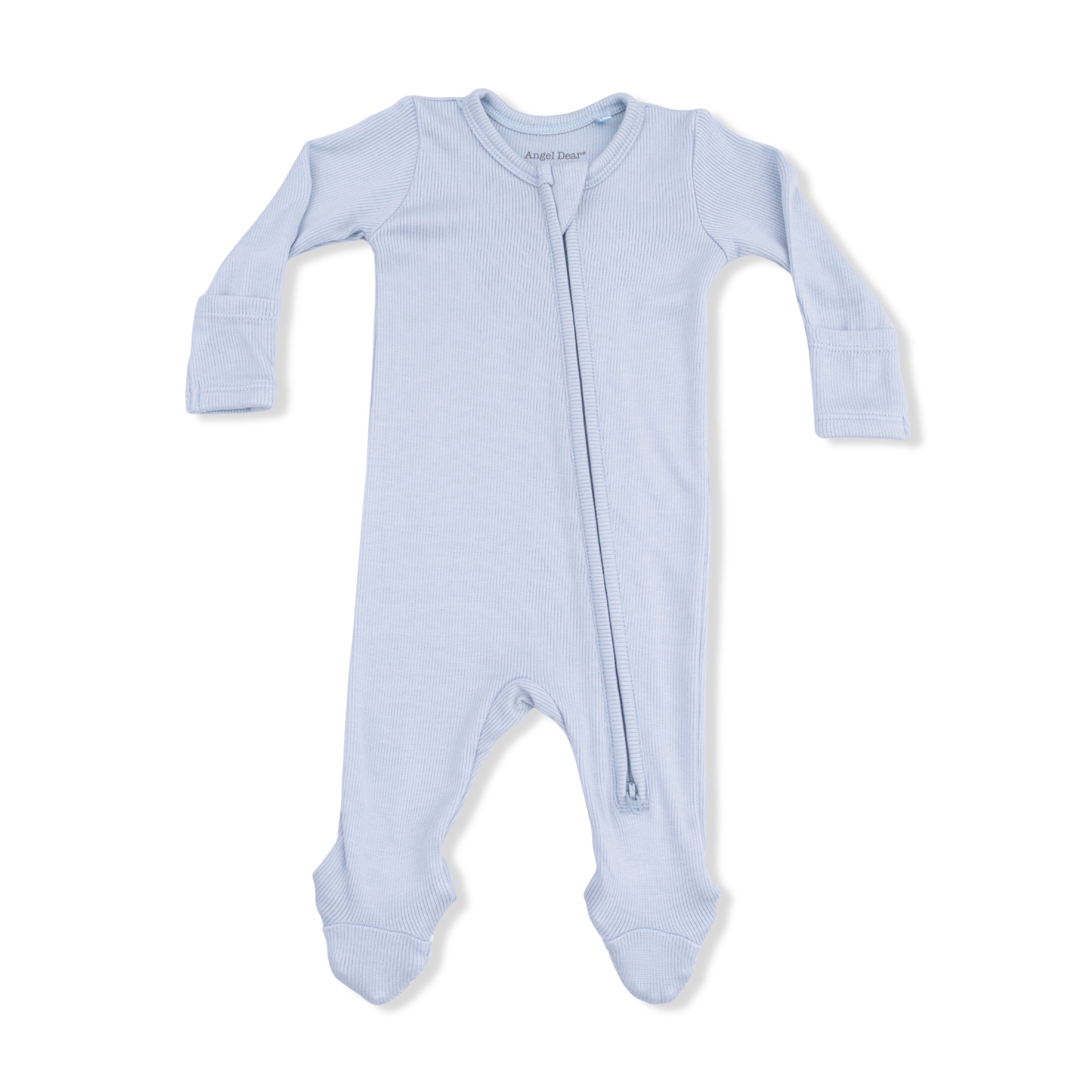 Solid Niagara Mist Viscose From Bamboo - 2 Way Zipper Footie