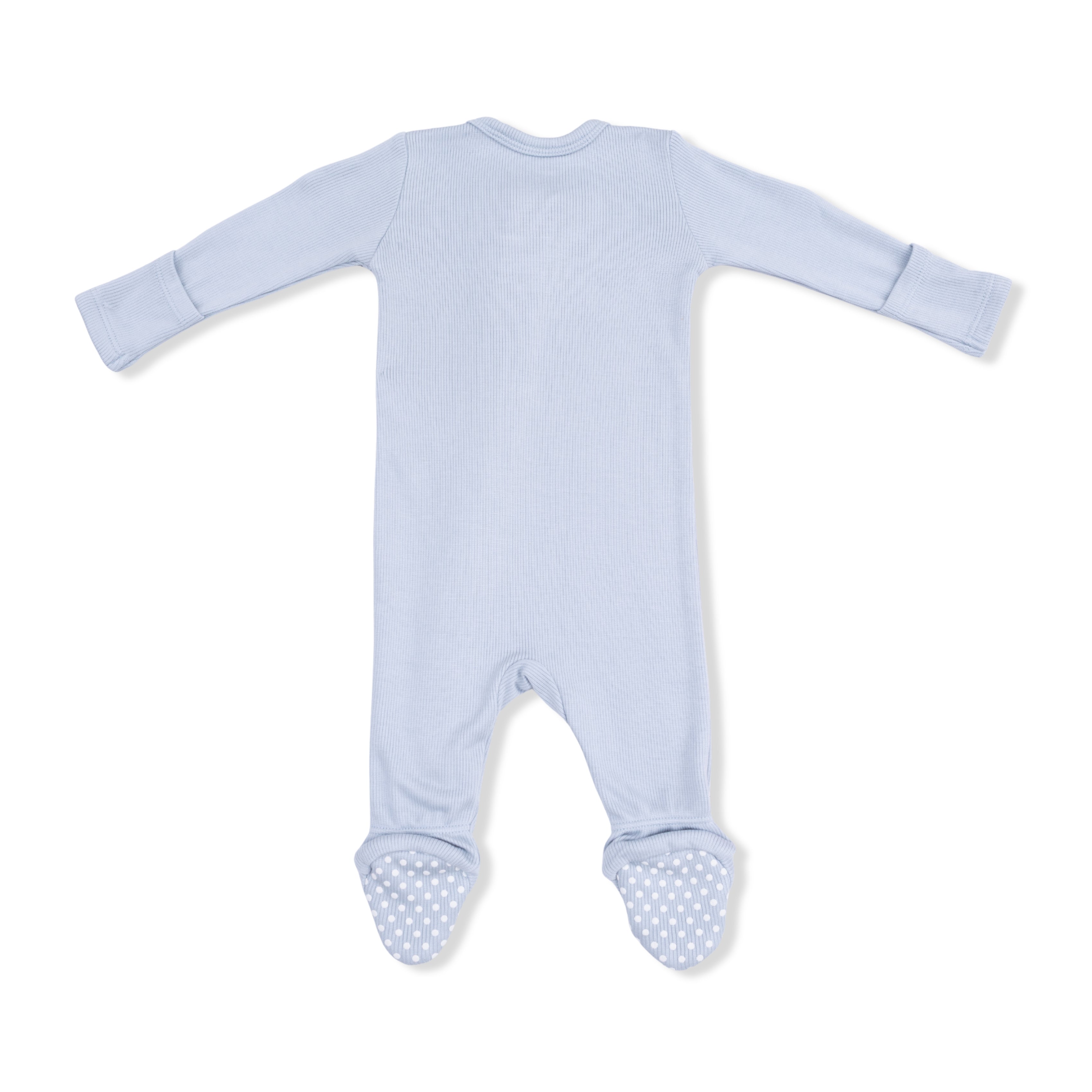 Solid Niagara Mist Viscose From Bamboo - 2 Way Zipper Footie