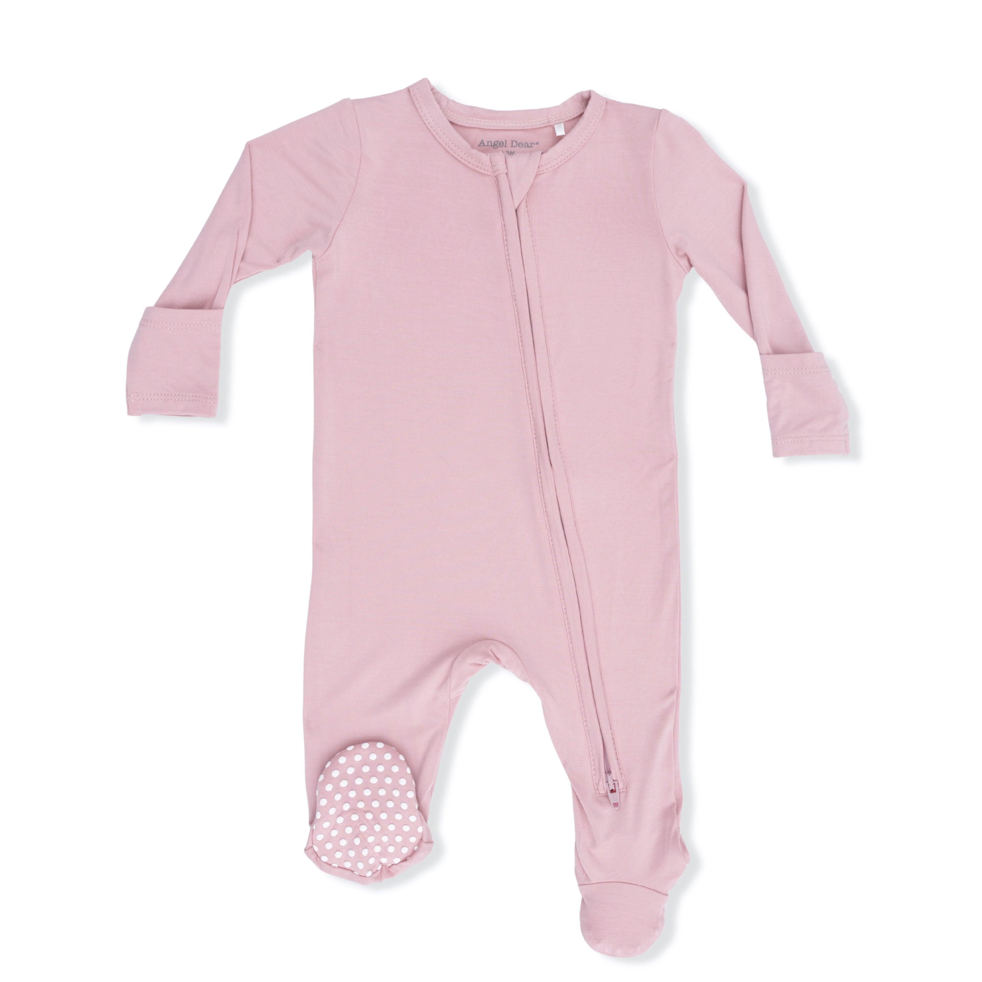 Solid Peachskin - 2 Way Zipper Footie
